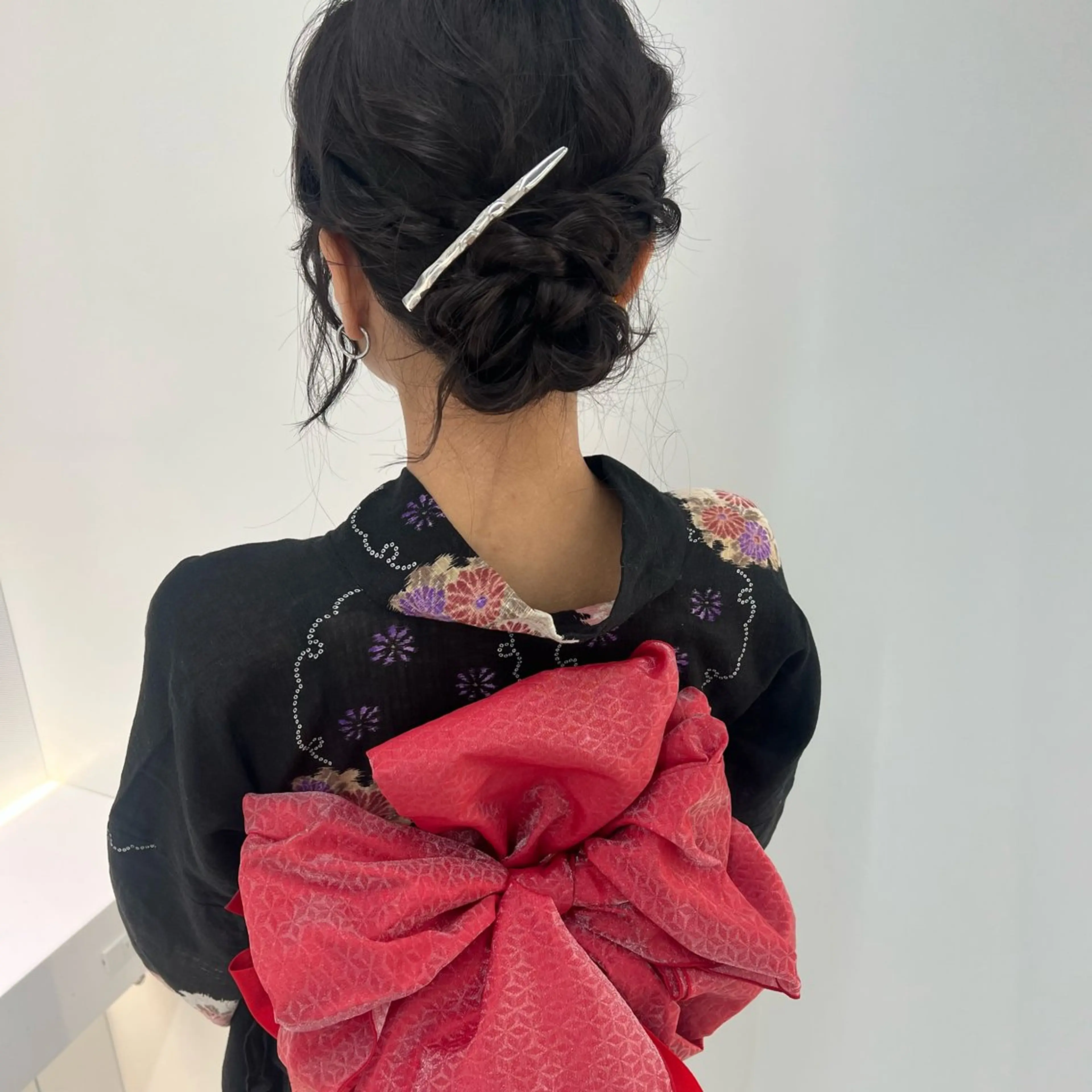 セミロング ヘアアレンジ 着付け 🌈 YUUNA🌈のヘアスタイル