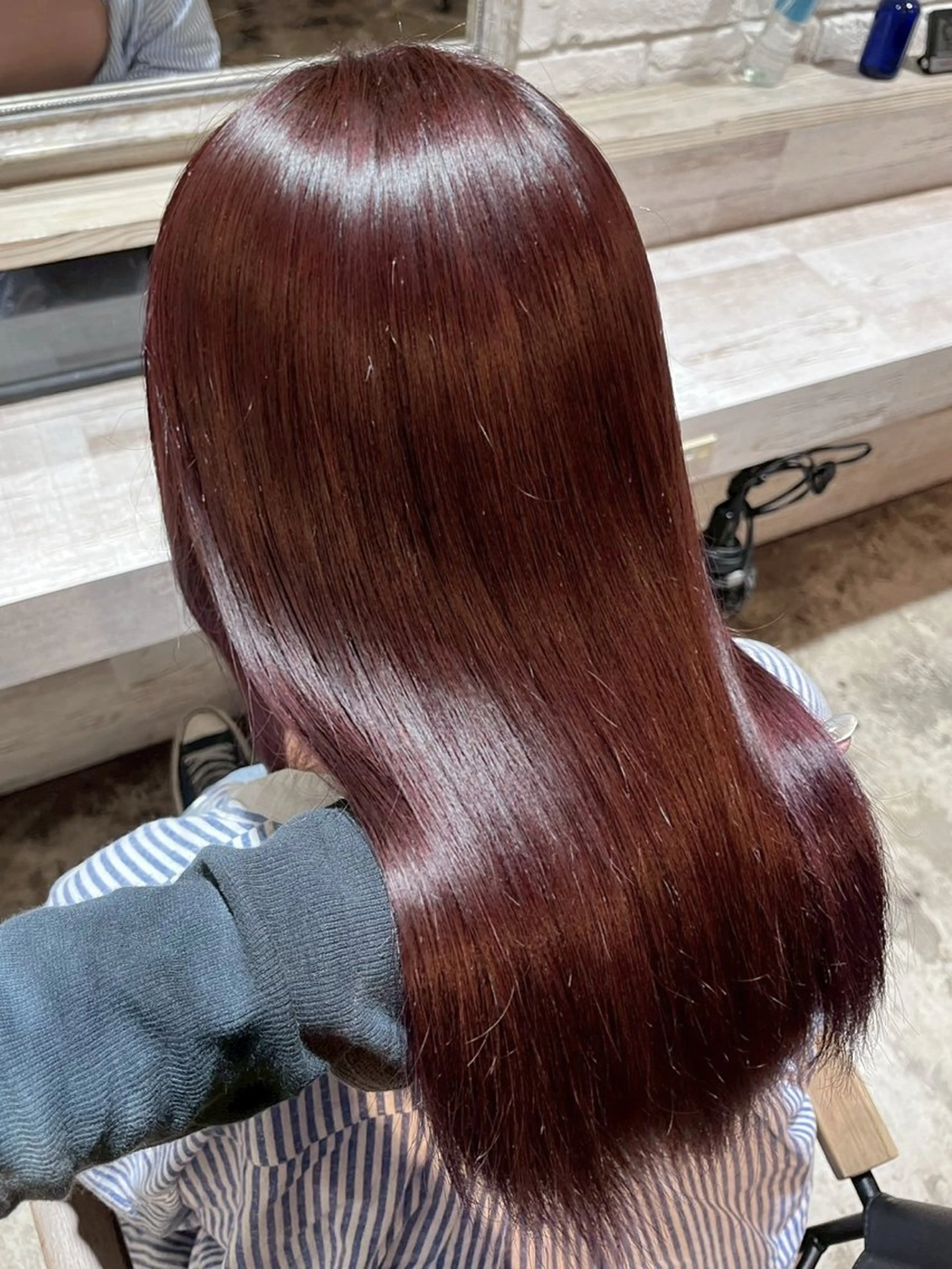 ロング カラー ヘアカラー ハイトーン/韓国風/ 艶髪/吉祥寺のヘアスタイル