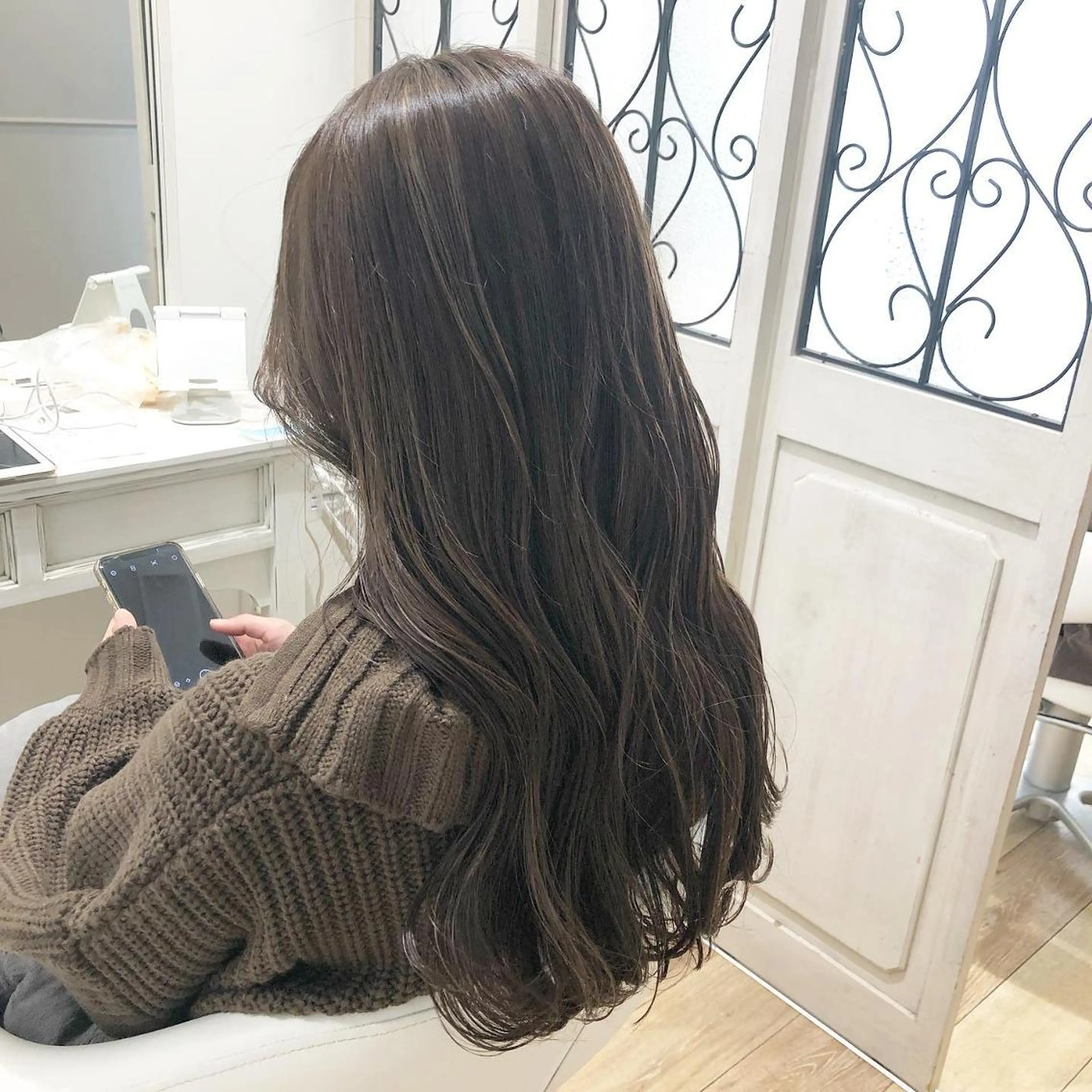 セミロング カラー ヘアアレンジ ハイライトカラー ハイライト ✨🌿大人可愛い愛さ れhair🌿✨松本のヘアスタイル