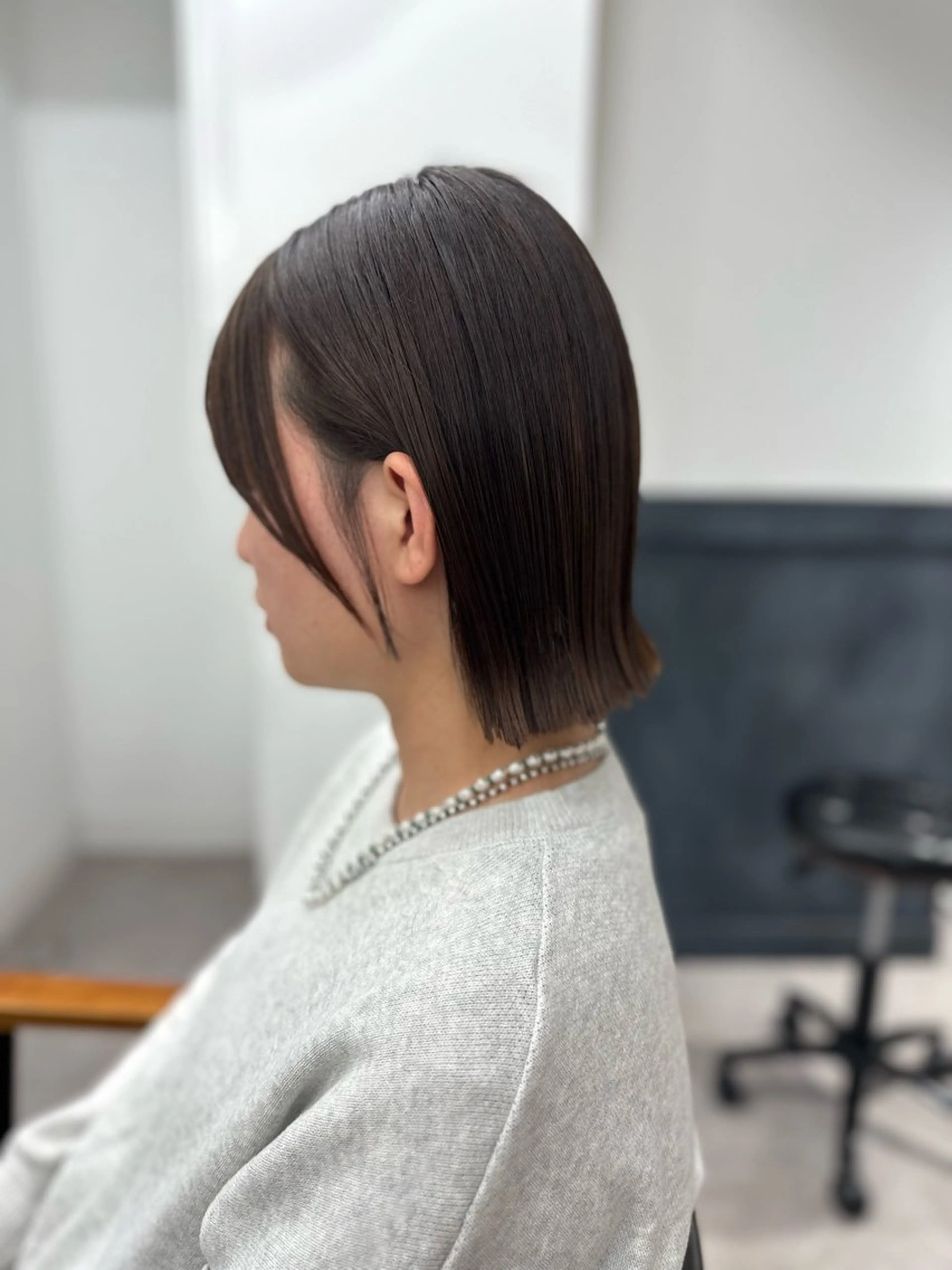 ミディアム カラー パーマ ヘアアレンジ メンズ キッズ カット 縮毛矯正 似合わせカット /レイヤーカット🌿のヘアスタイル