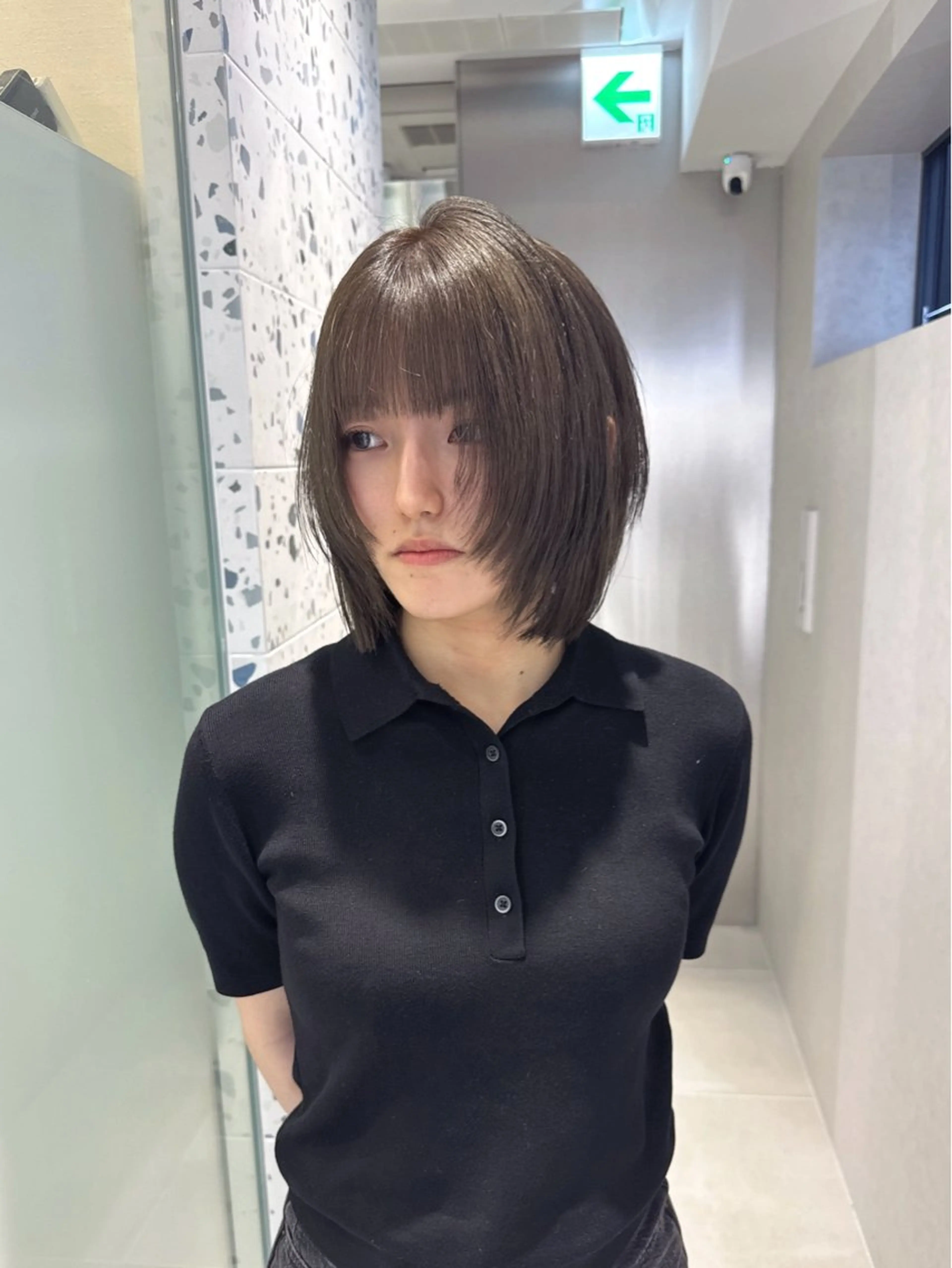 ショート カラー ブリーチ グレージュ ヘアカラー トリートメント LUMO所属・矢野 晃平のヘアスタイル