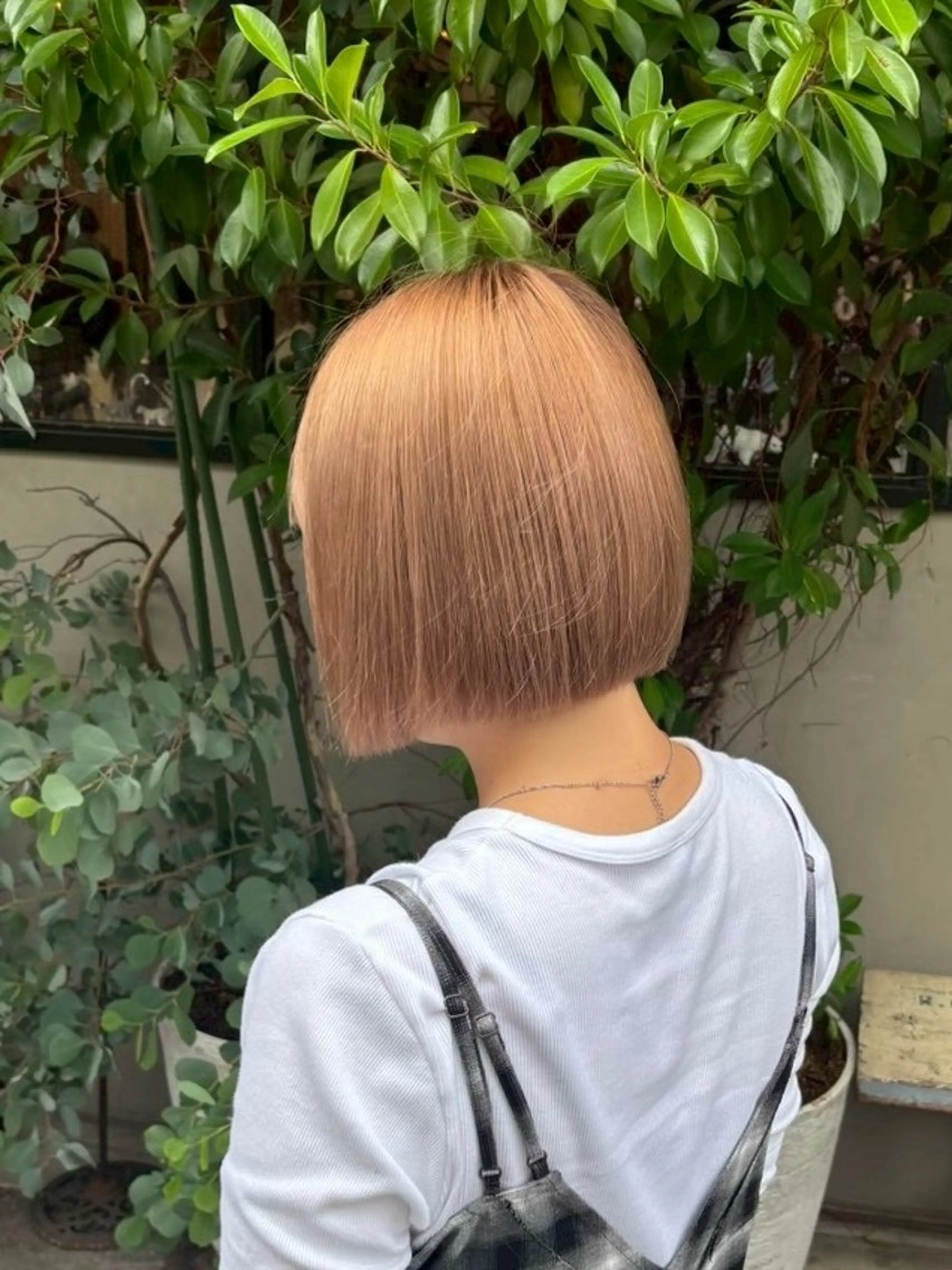 カラー ベージュカラー オレンジ オレンジベージュ ヘアカラー トリートメント 竹内 春奈のヘアスタイル