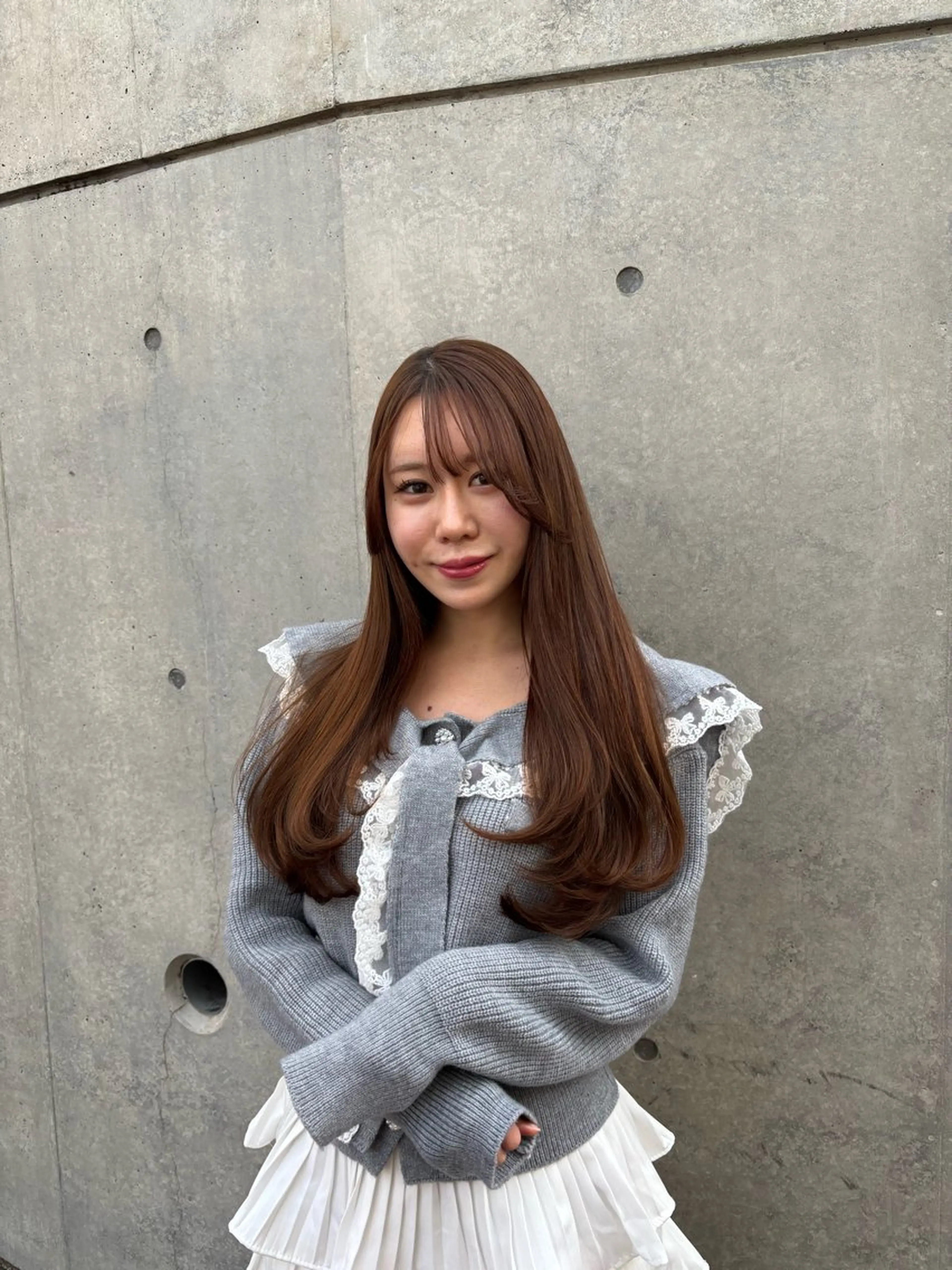 ロング カラー 髪質改善 縮毛矯正 トリートメント ヘアカラー 縮毛矯正 トリートメント 巻ける縮毛矯正🌸 勝倉　麗のヘアスタイル