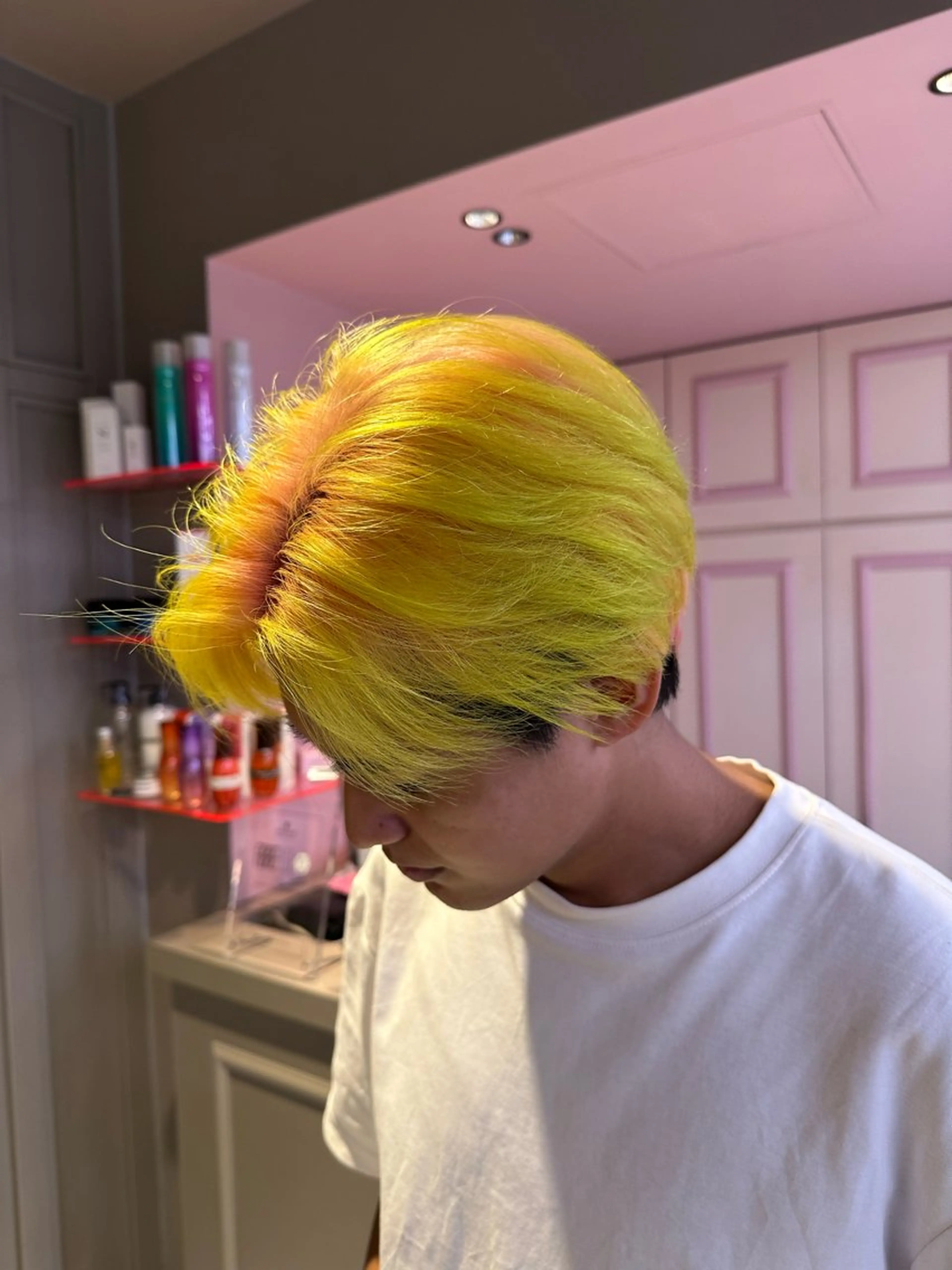 ショート カラー ヘアカラー トリートメント ヘッドスパ ヘアセット EMIL/上野駅近 /ブリーチ縮毛矯正のヘアスタイル