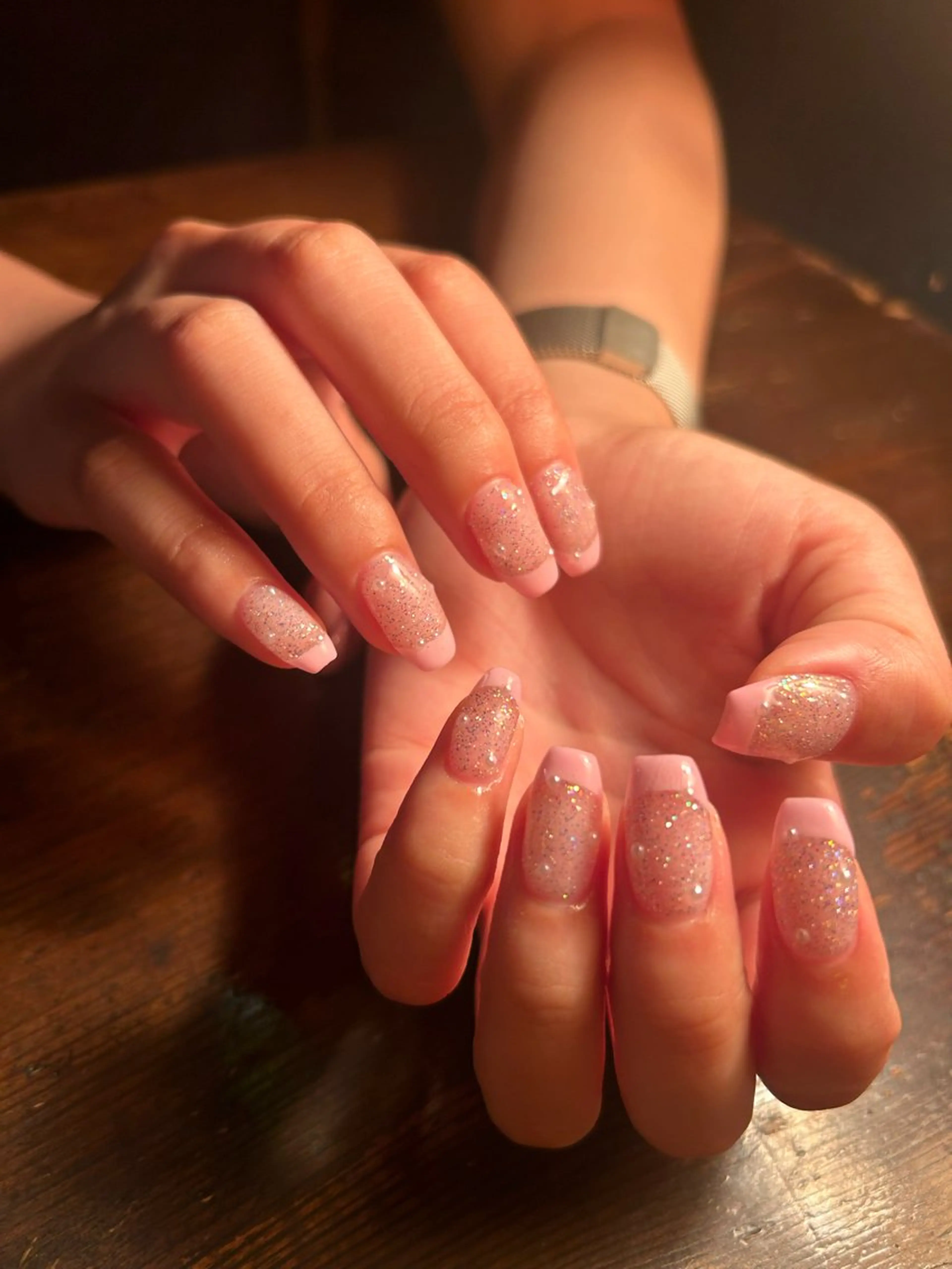 ネイル アートネイル フレンチネイル ハルナ/当日予約 🆗🪩のネイルデザイン