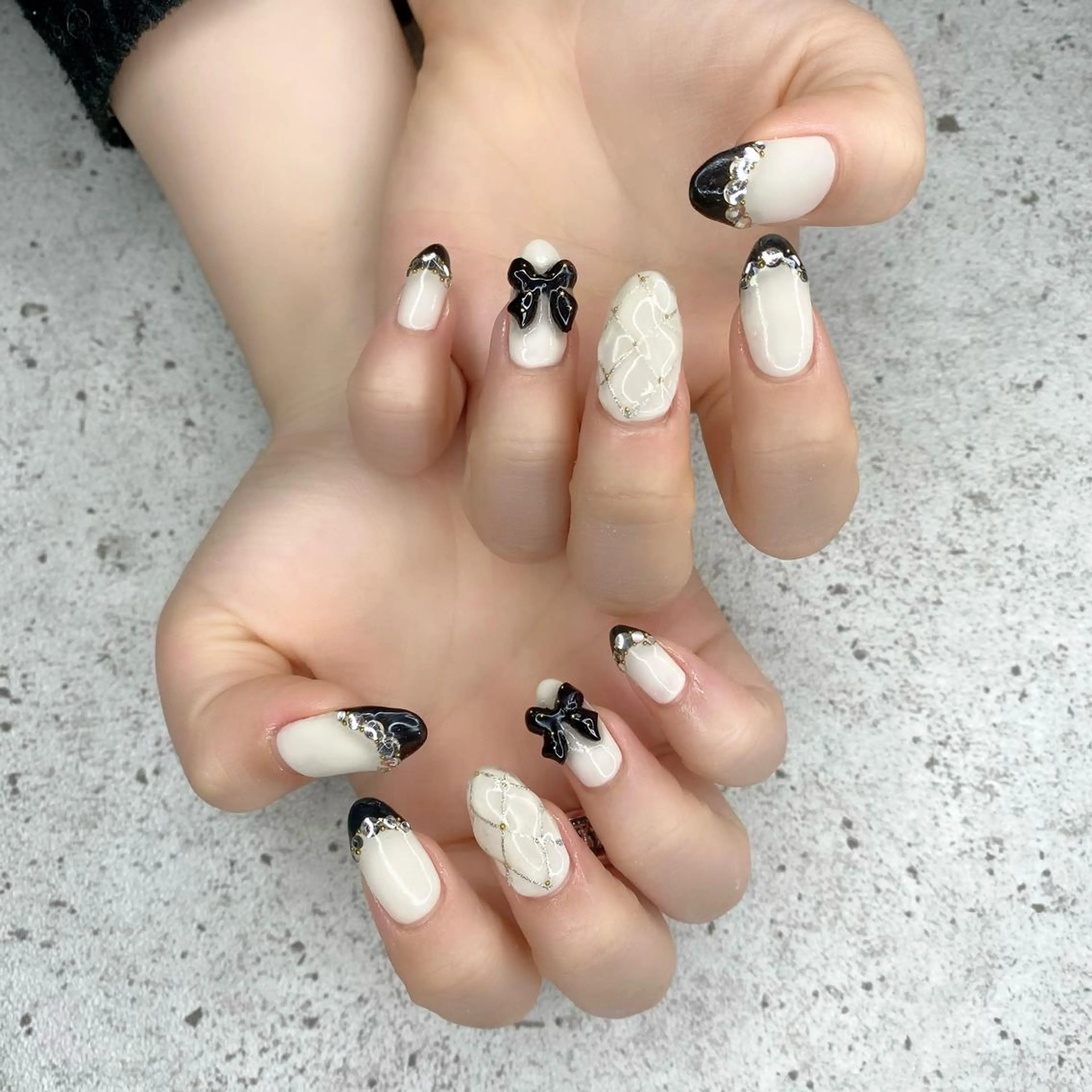 ロング カラー パーマ ヘアアレンジ メンズ キッズ ネイル マツエク・マツパ アイブロウ 眉カラー フットネイル フレンチネイル リボン 春ネイル ハンドネイル Salon Ｋのネイルデザイン