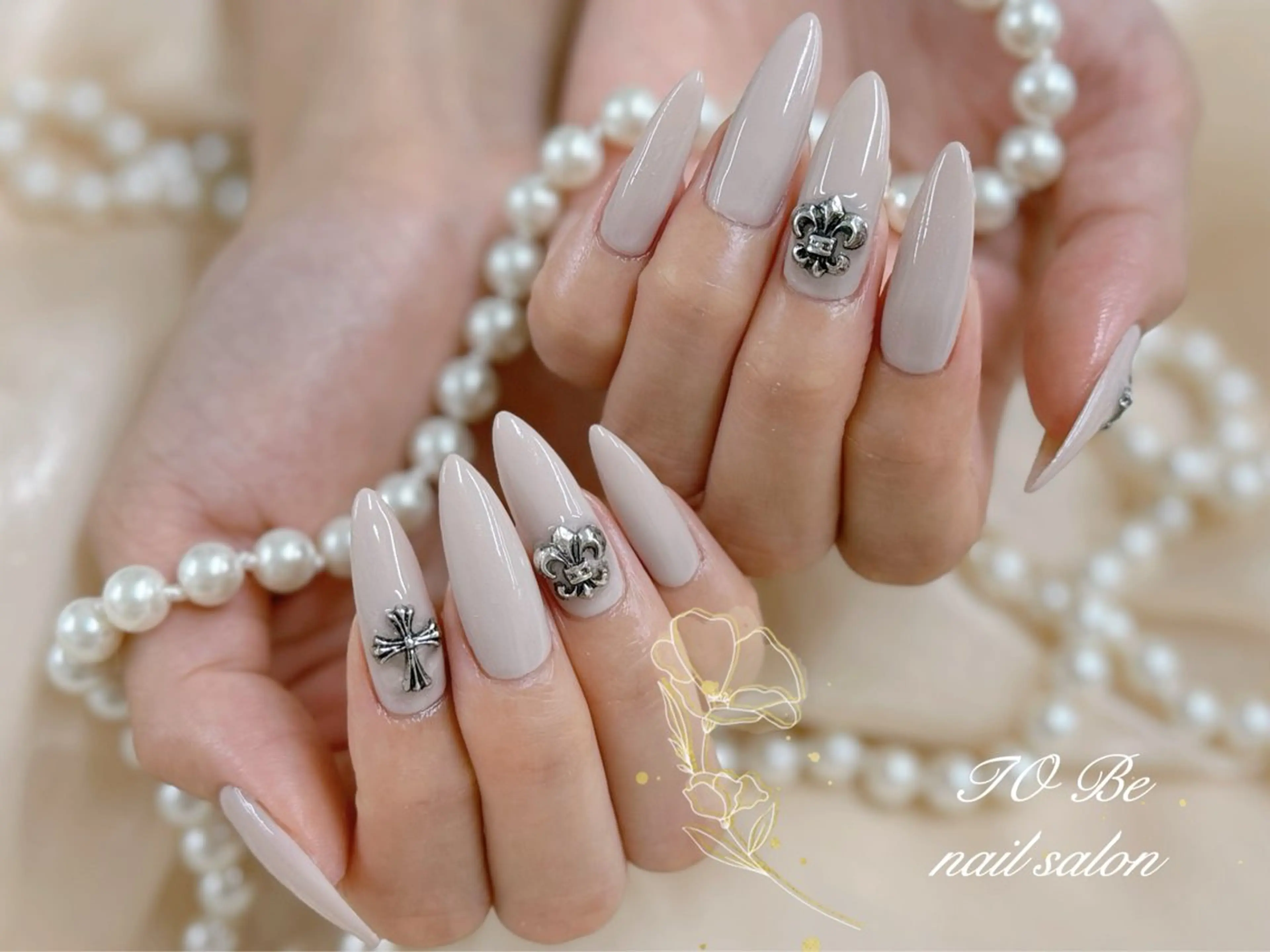 ロング Nail Salon To Be珈月のネイルデザイン