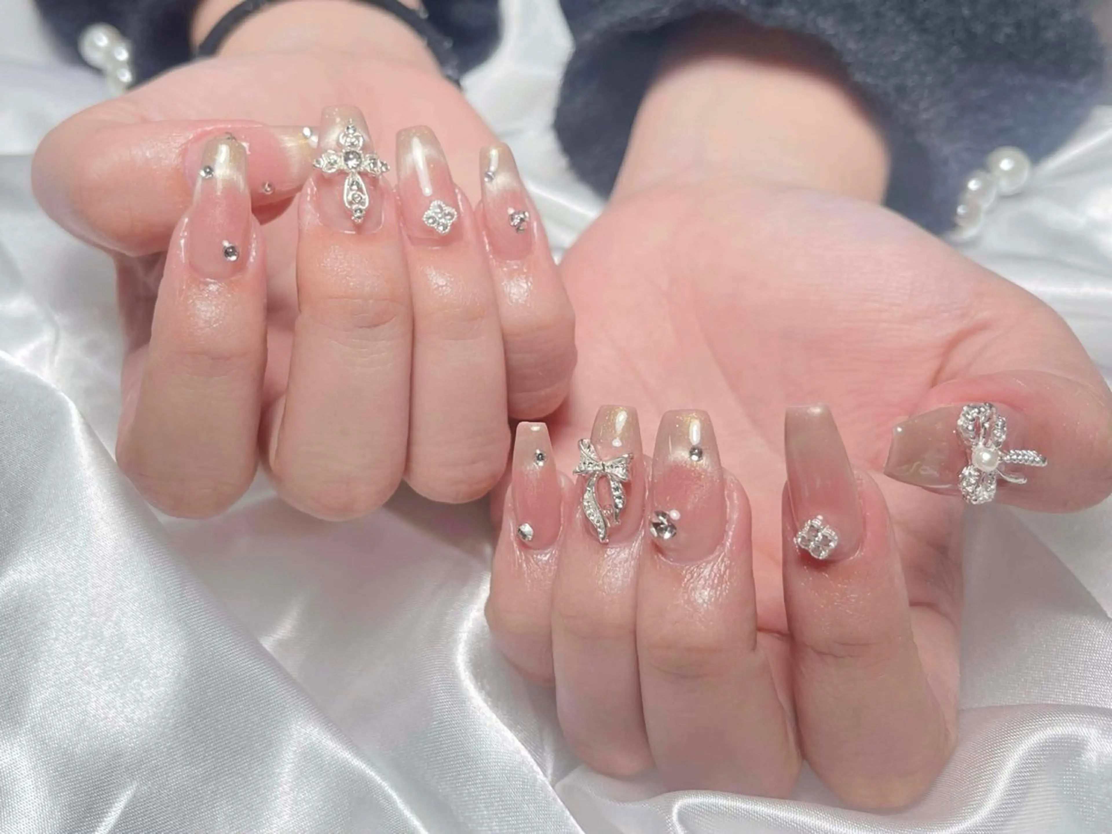 ネイル アートネイル 成人式 ジェルネイル ニュアンスネイル 夏ネイル Emi🌸Belle Nail Salonのネイルデザイン