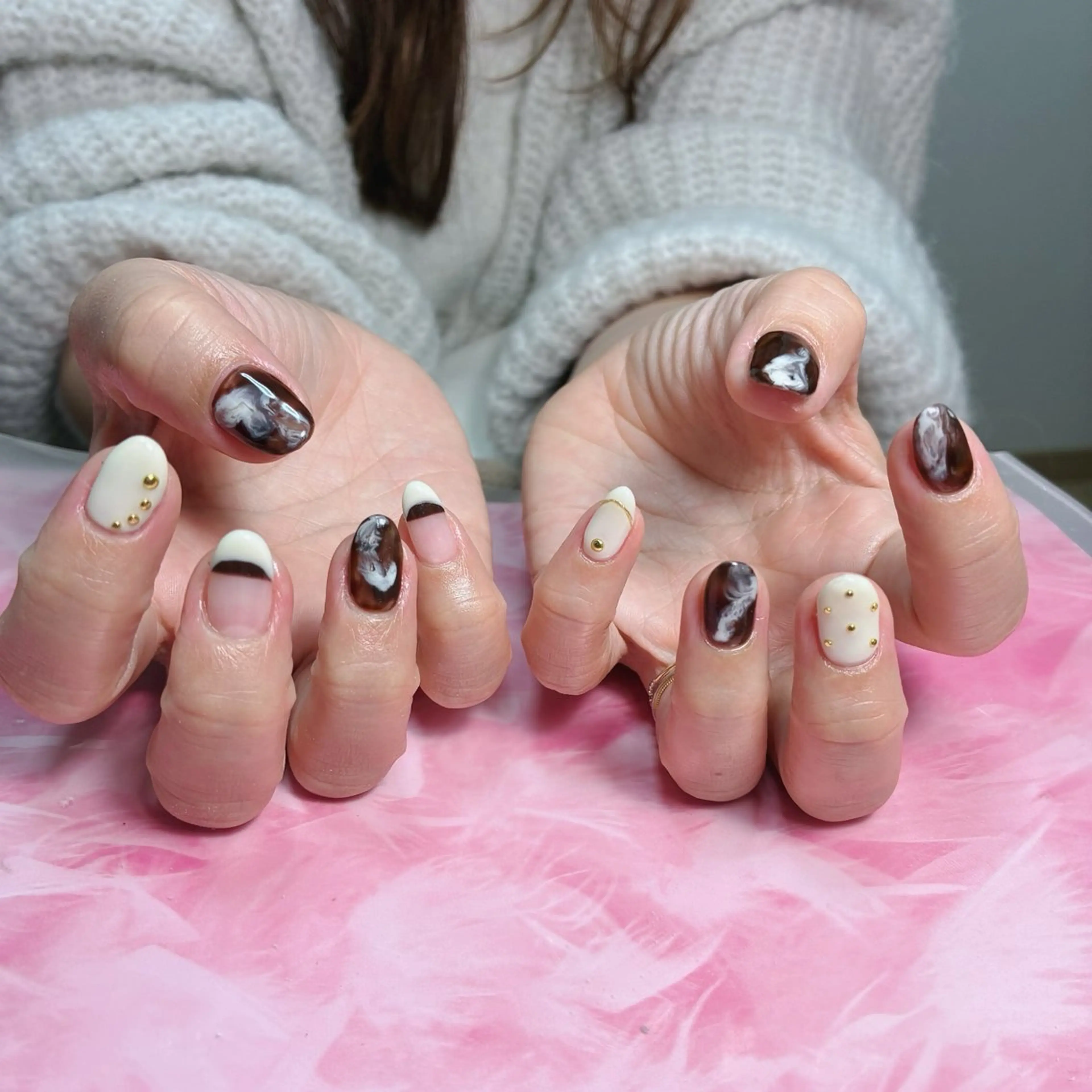 ミディアム ハンドネイル hs nail salonのネイルデザイン