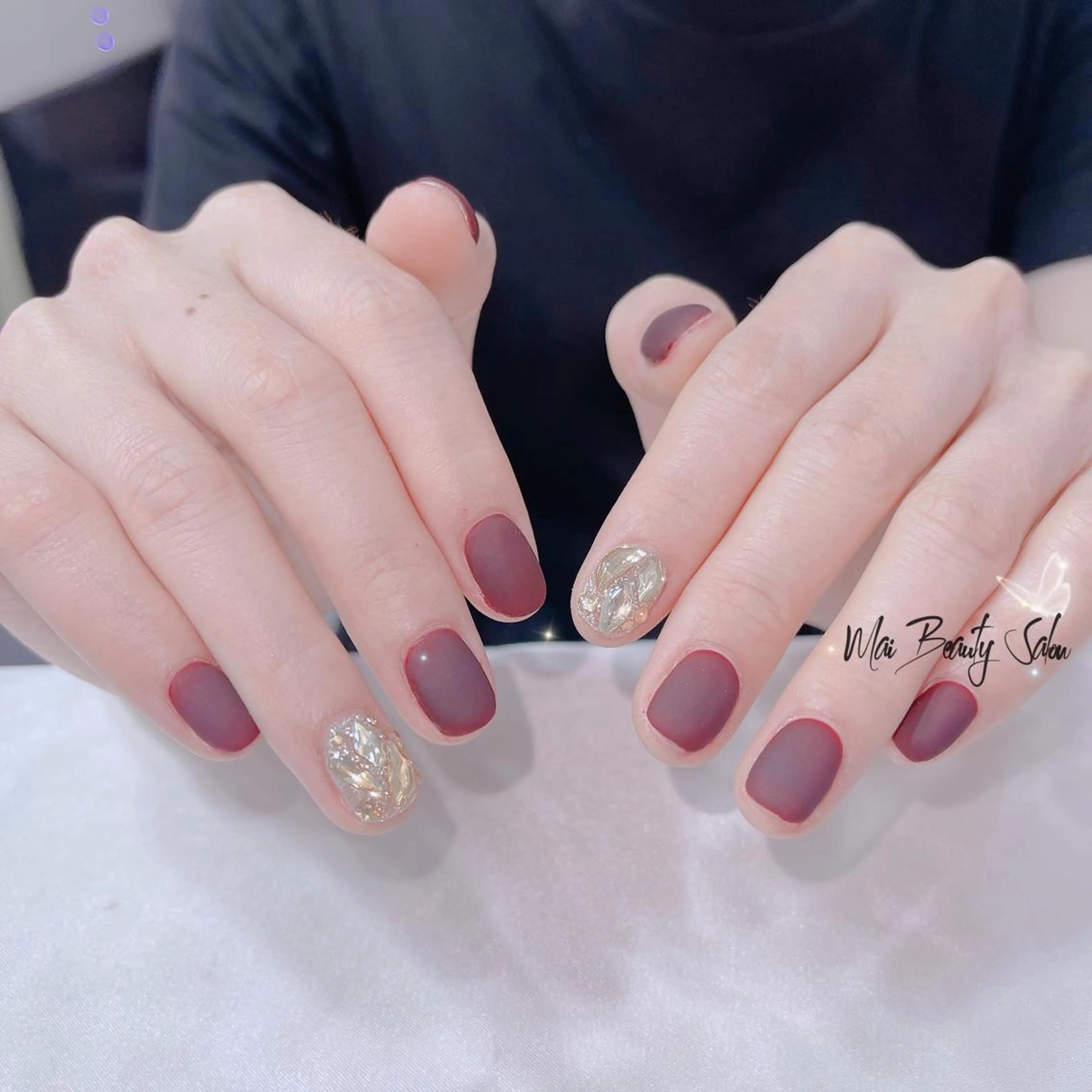 ネイル フットネイル ジェルネイル マグネットネイル パラジェル ワンホンネイル MaiBeauty Niのネイルデザイン