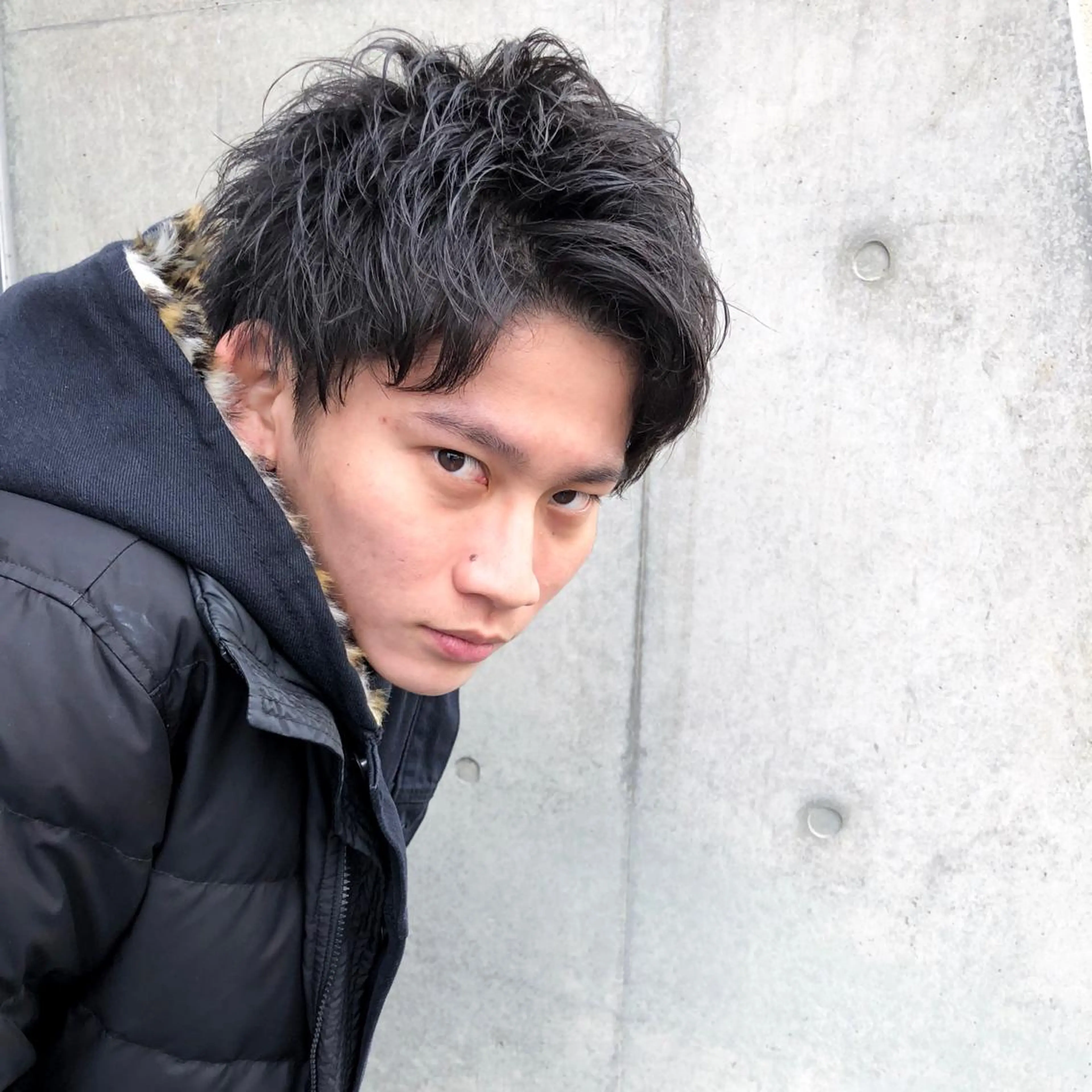 メンズ カット 森本裕/オーナー/ スパイラルパーマのヘアスタイル