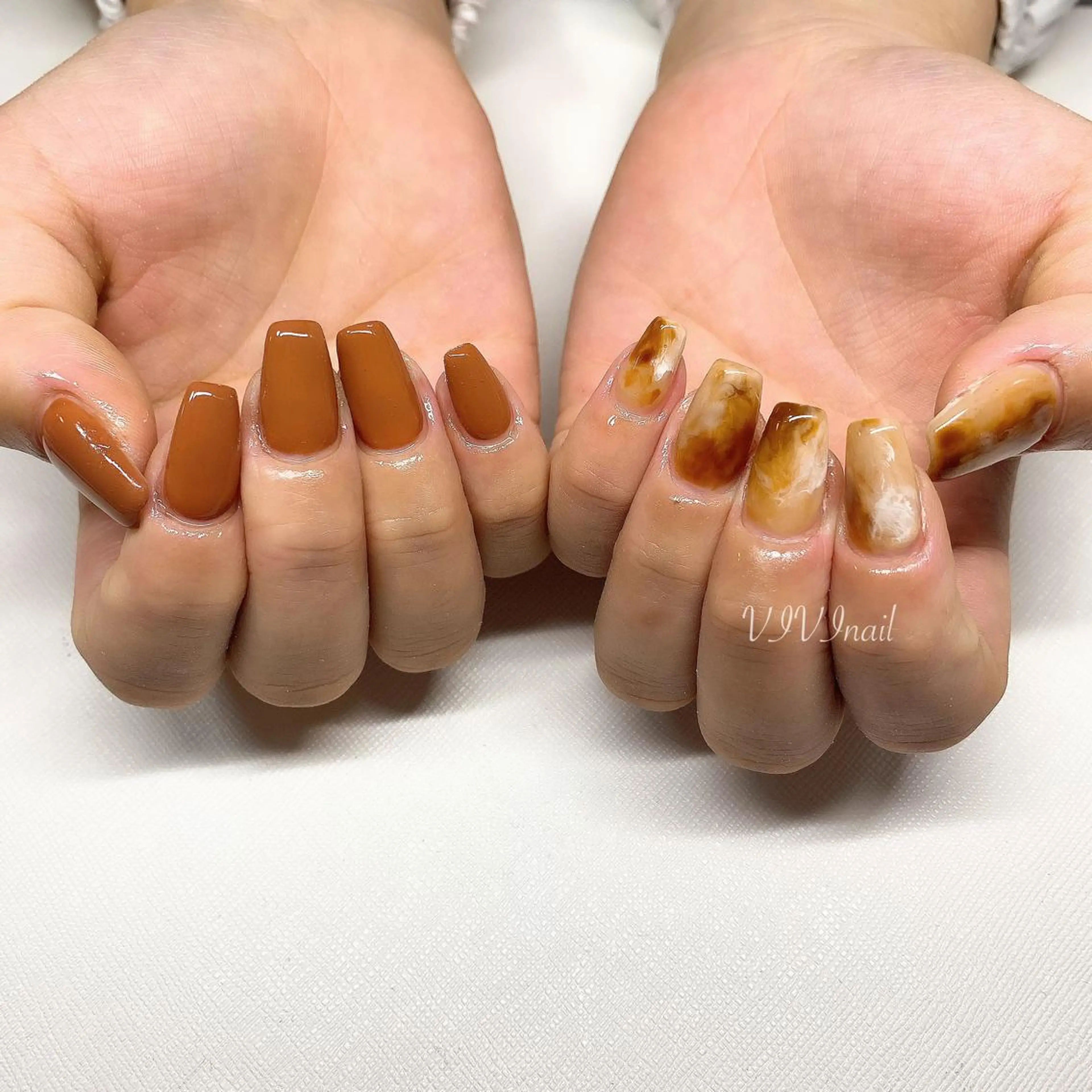 ネイル ニュアンスネイル ワンカラーネイル ハンドネイル vivi nailのネイルデザイン