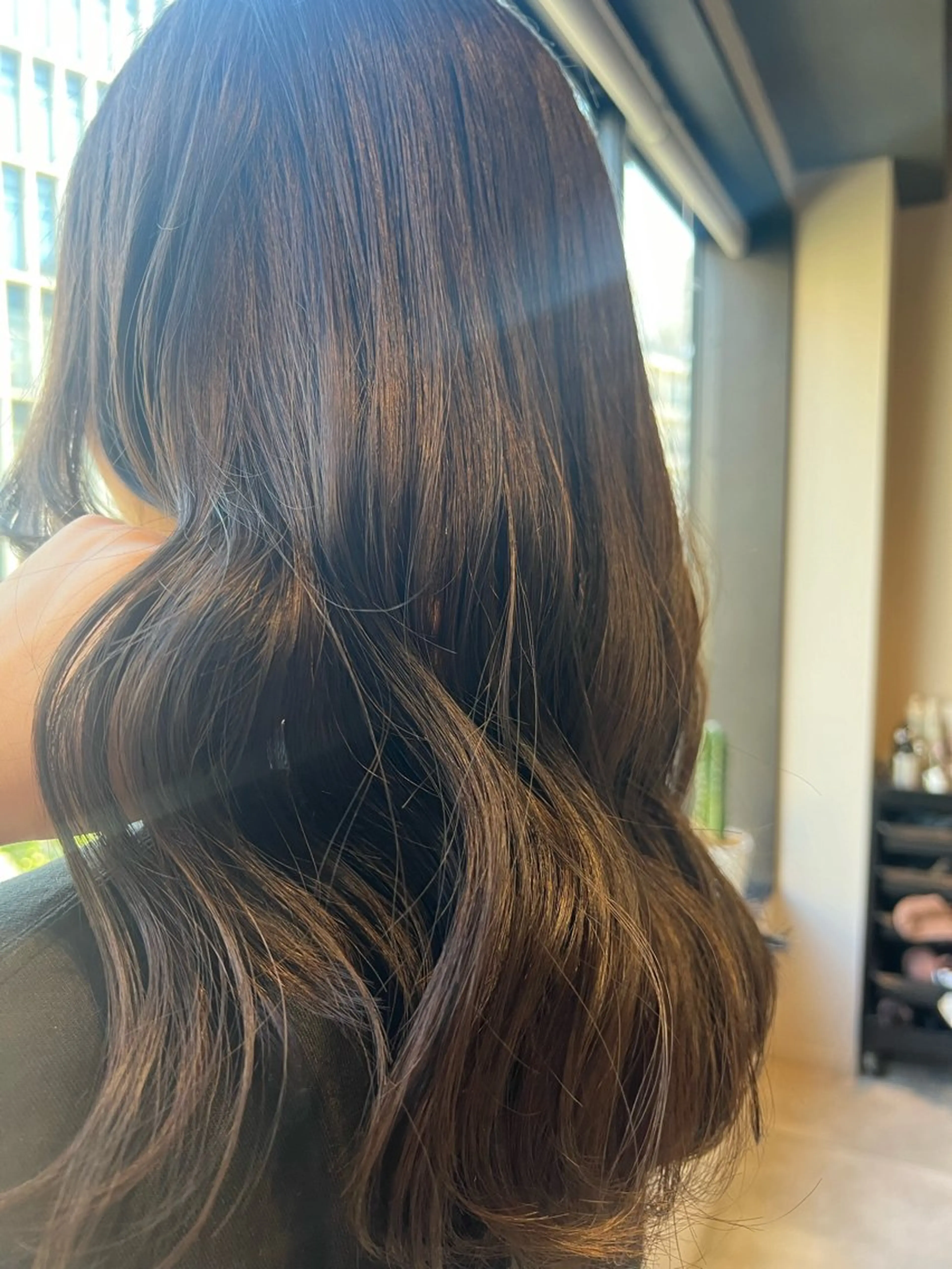 ロング カラー アッシュ 透明感カラー オレンジ ✨髪質改善矯正× ブリーチ✨YU-KIのヘアスタイル