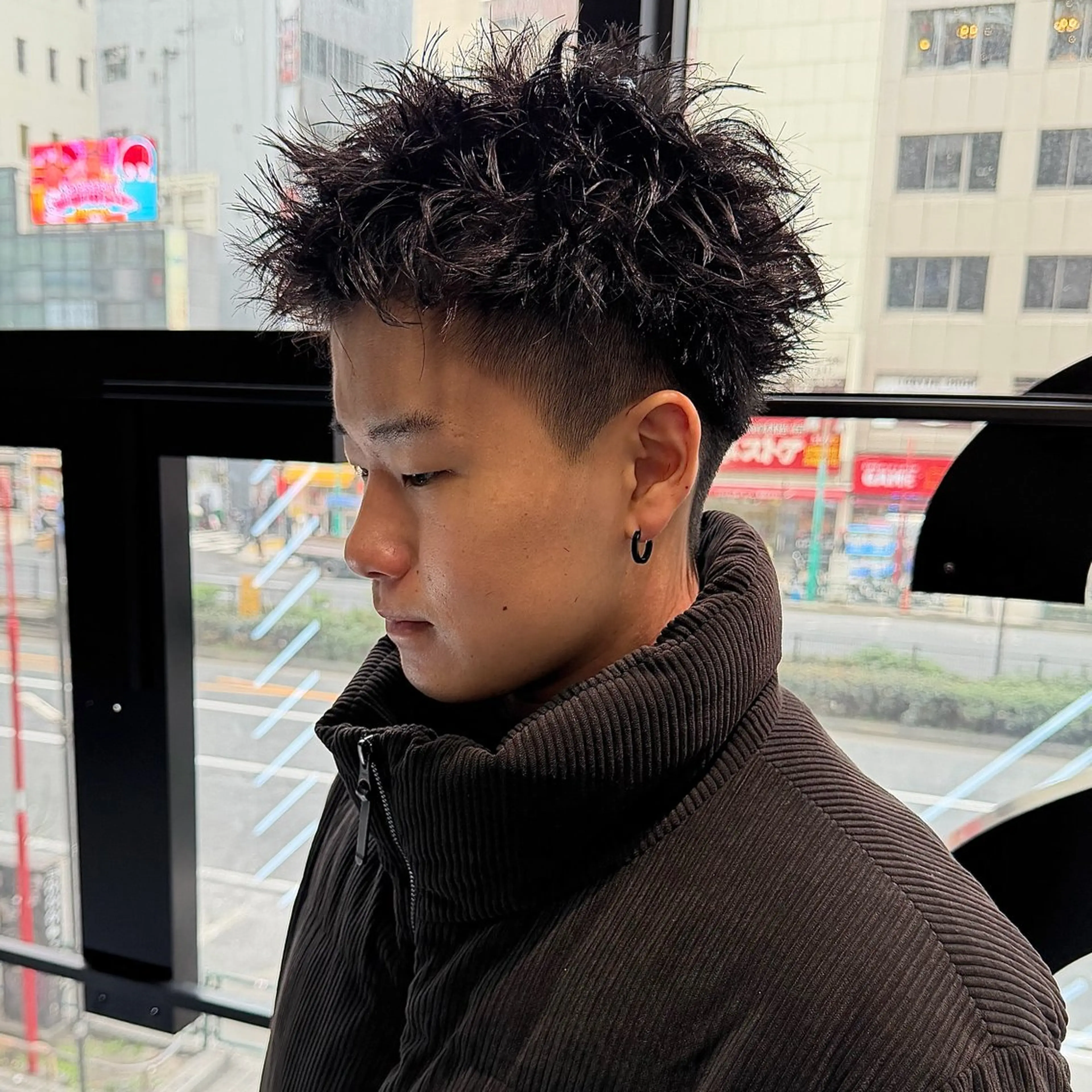 メンズ カット ハイトーン/パーマ/ メンズ / 櫻本🌐のヘアスタイル