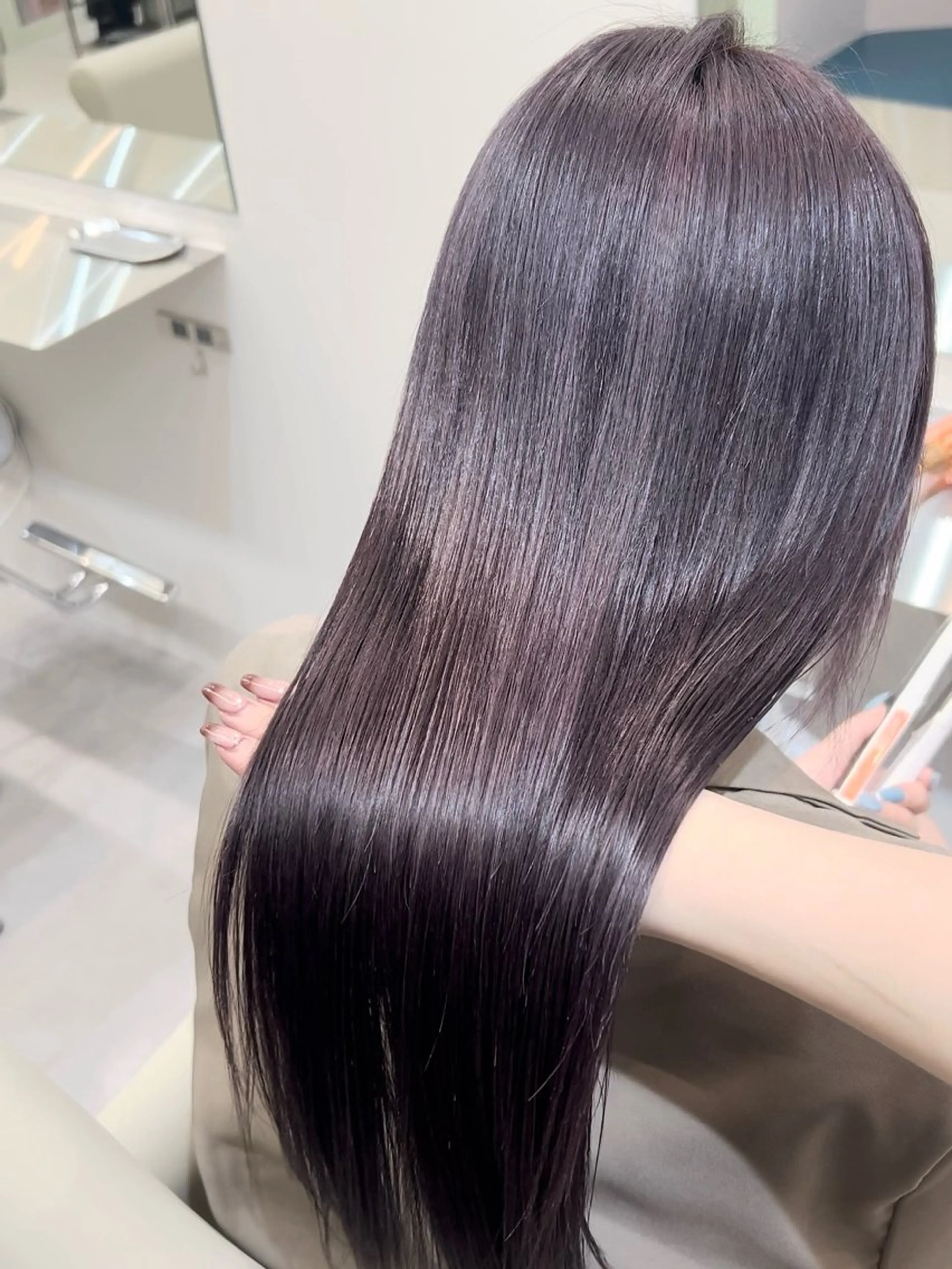 カラー YUZUKI艶カラー /似合わせ小顔カットのヘアスタイル