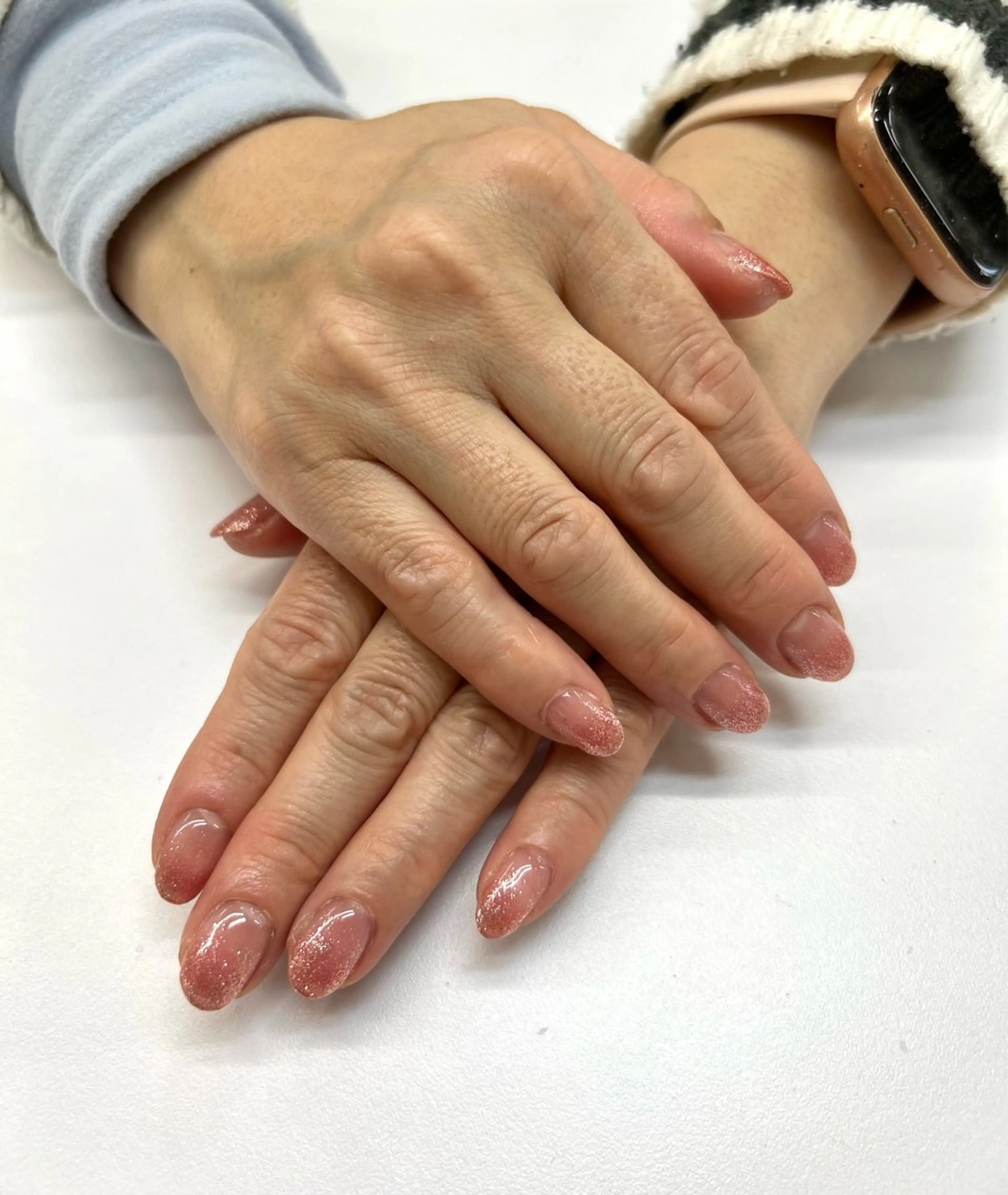 ネイル ラメ(グリッター) ラメグラデーション Tsuneyama yukaのネイルデザイン