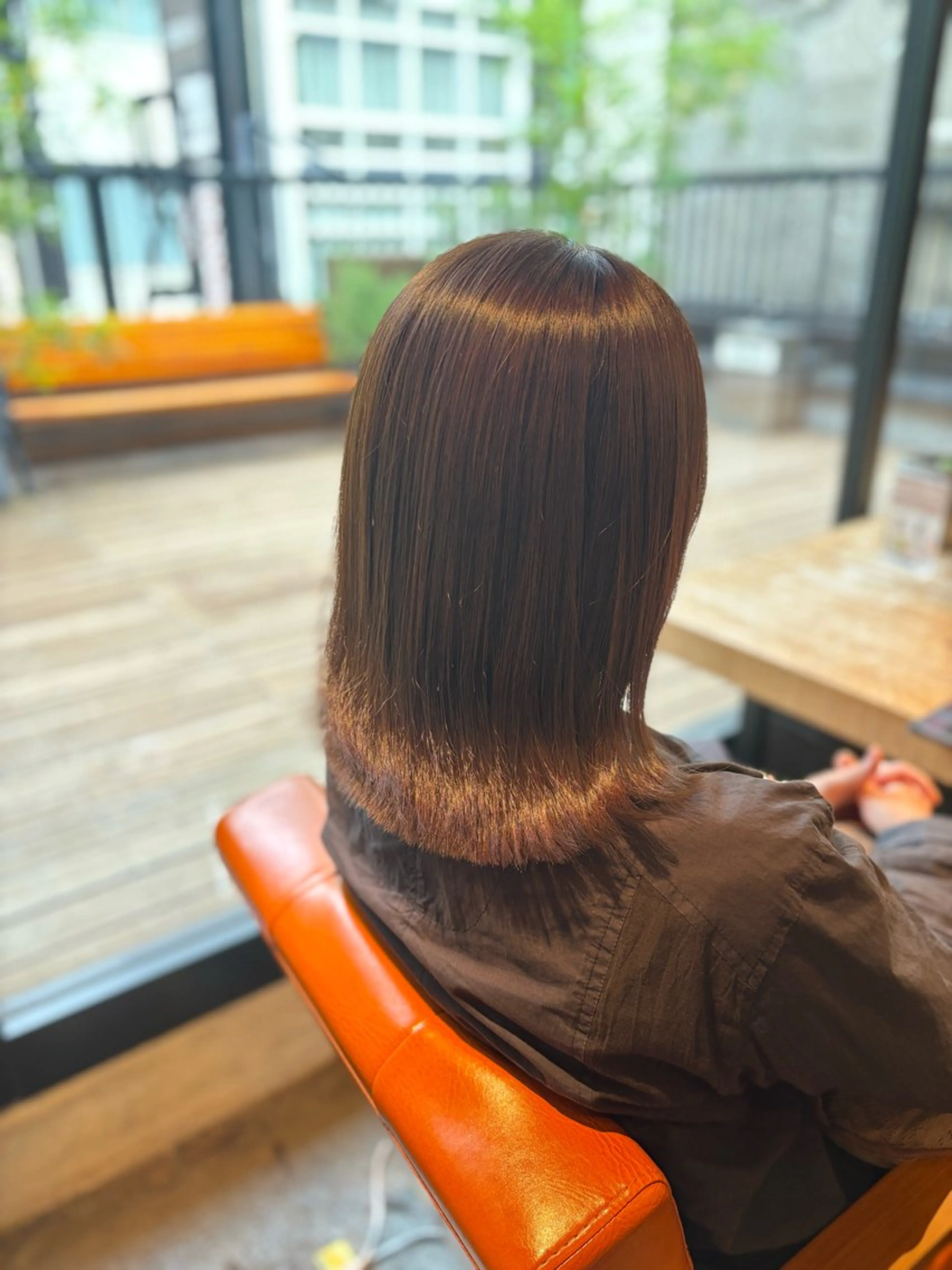 ミディアム カラー ベージュカラー オリーブベージュ 髪質改善 トリートメント カット ヘアカラー トリートメント 髪質改善カラー ブラウン🤎YUMEのヘアスタイル