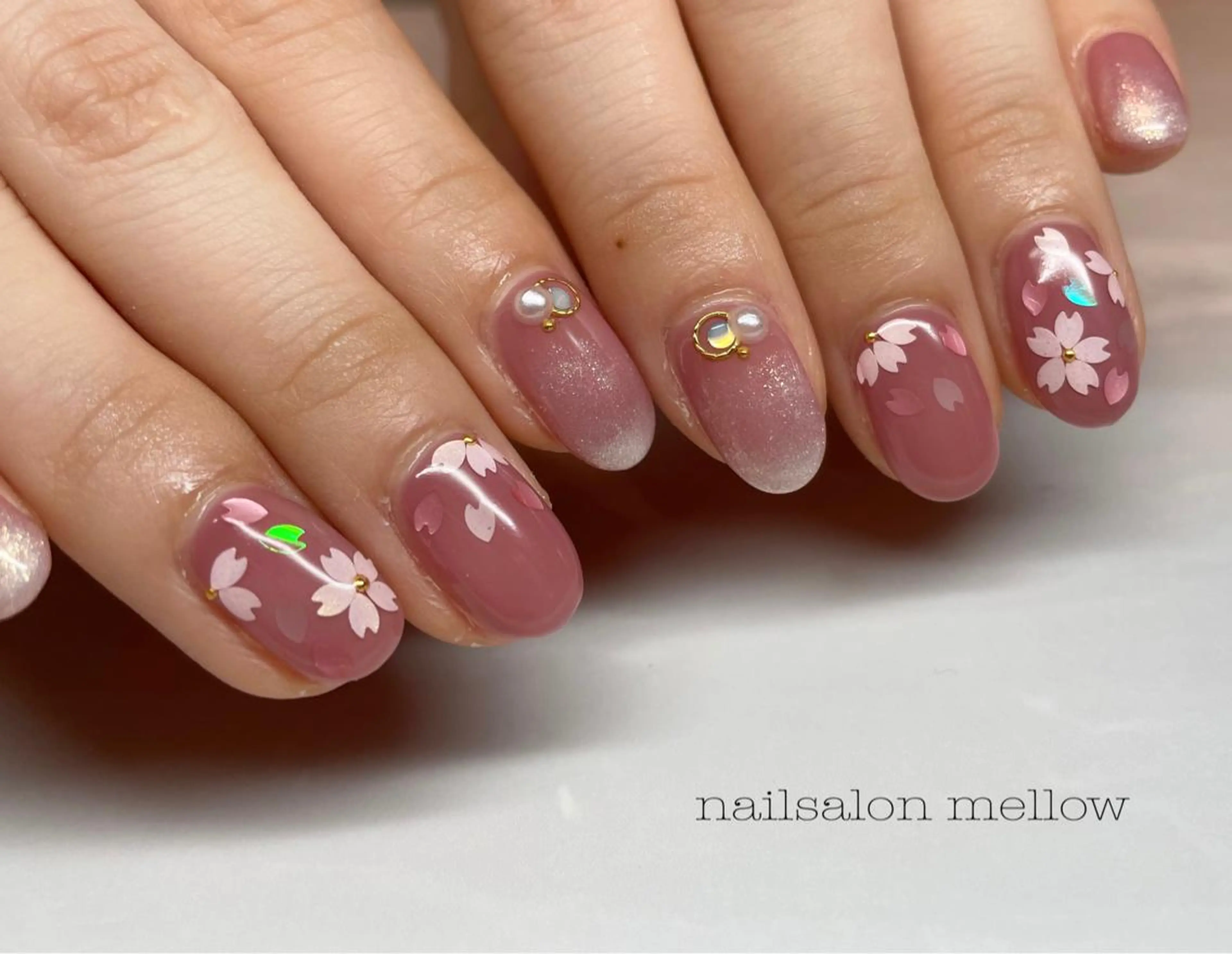 ネイル 桜ネイル 大山 浩美のネイルデザイン