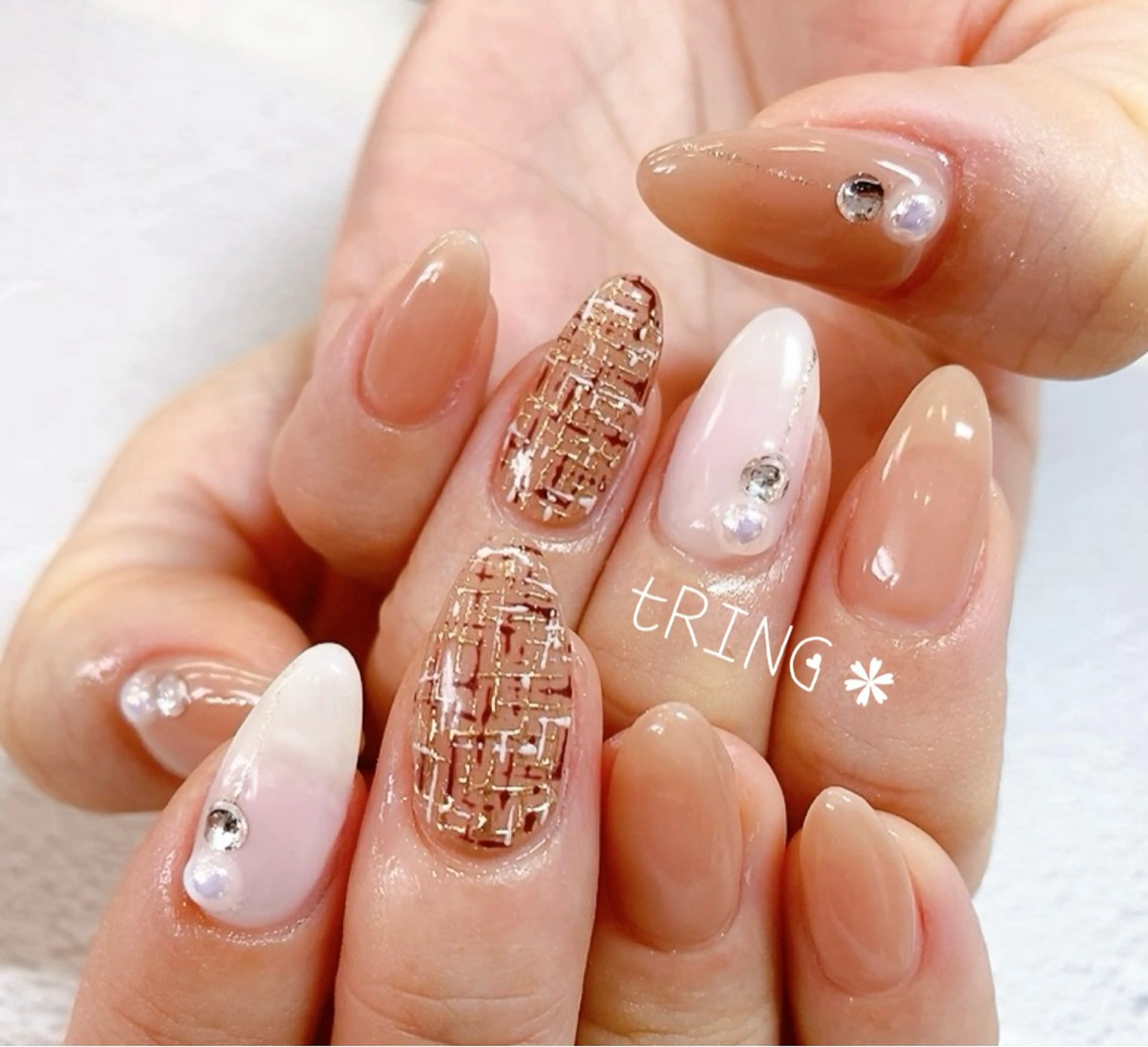 ネイル ハンドネイル tRING＊ しいの木台のネイルデザイン