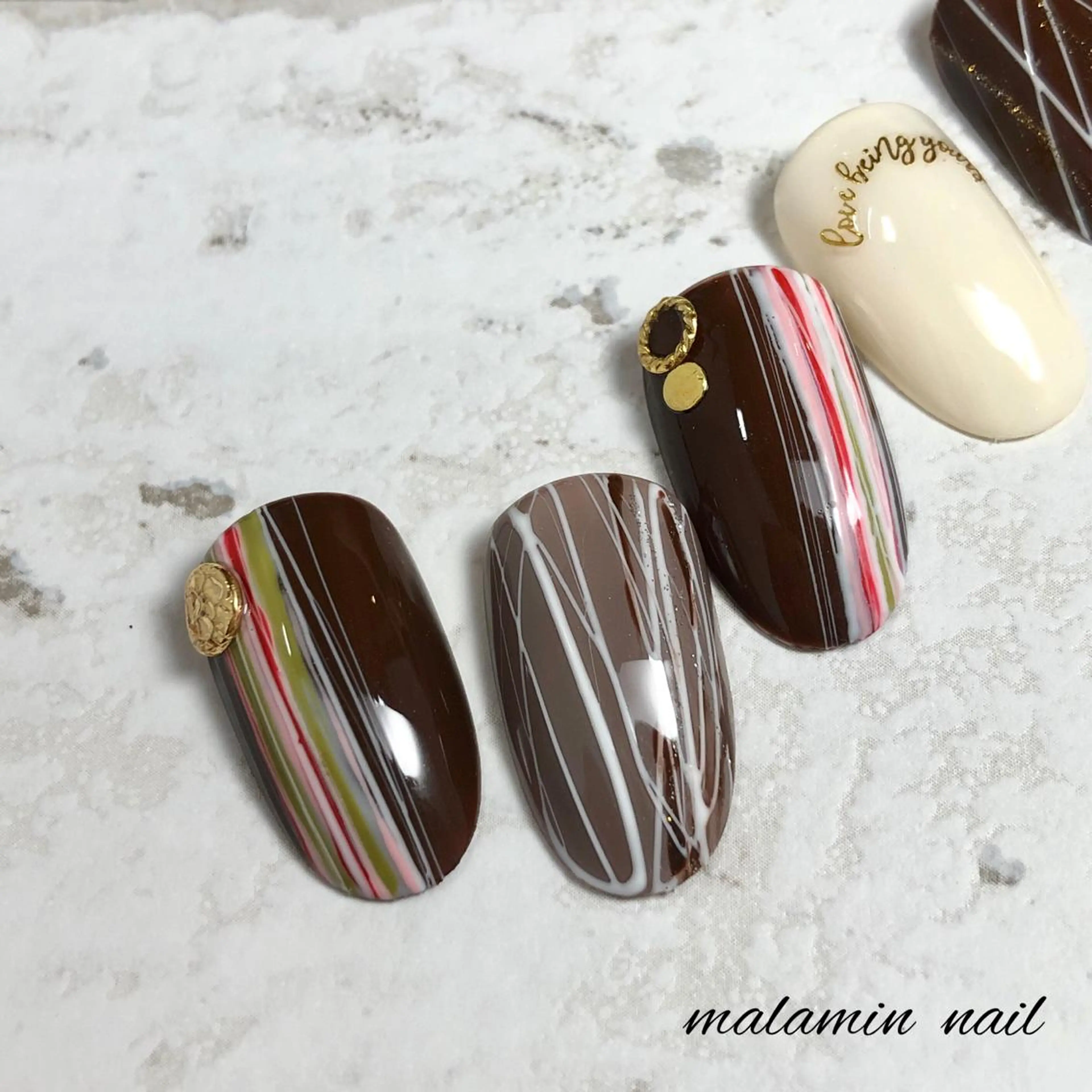 ネイル バレンタイン Nemoto Mariのネイルデザイン