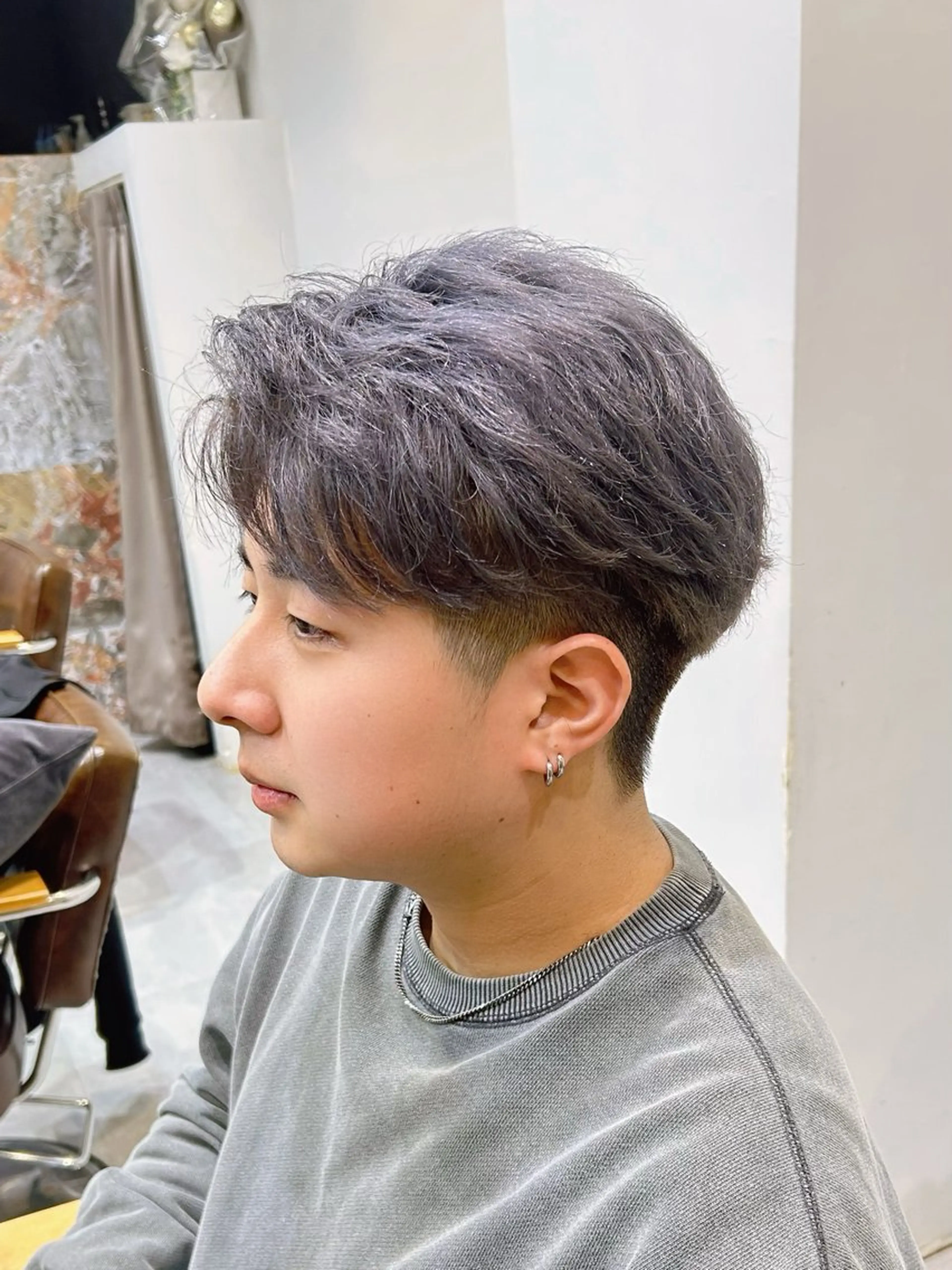 ショート カラー メンズ calna by ELMO  上ノ井のヘアスタイル