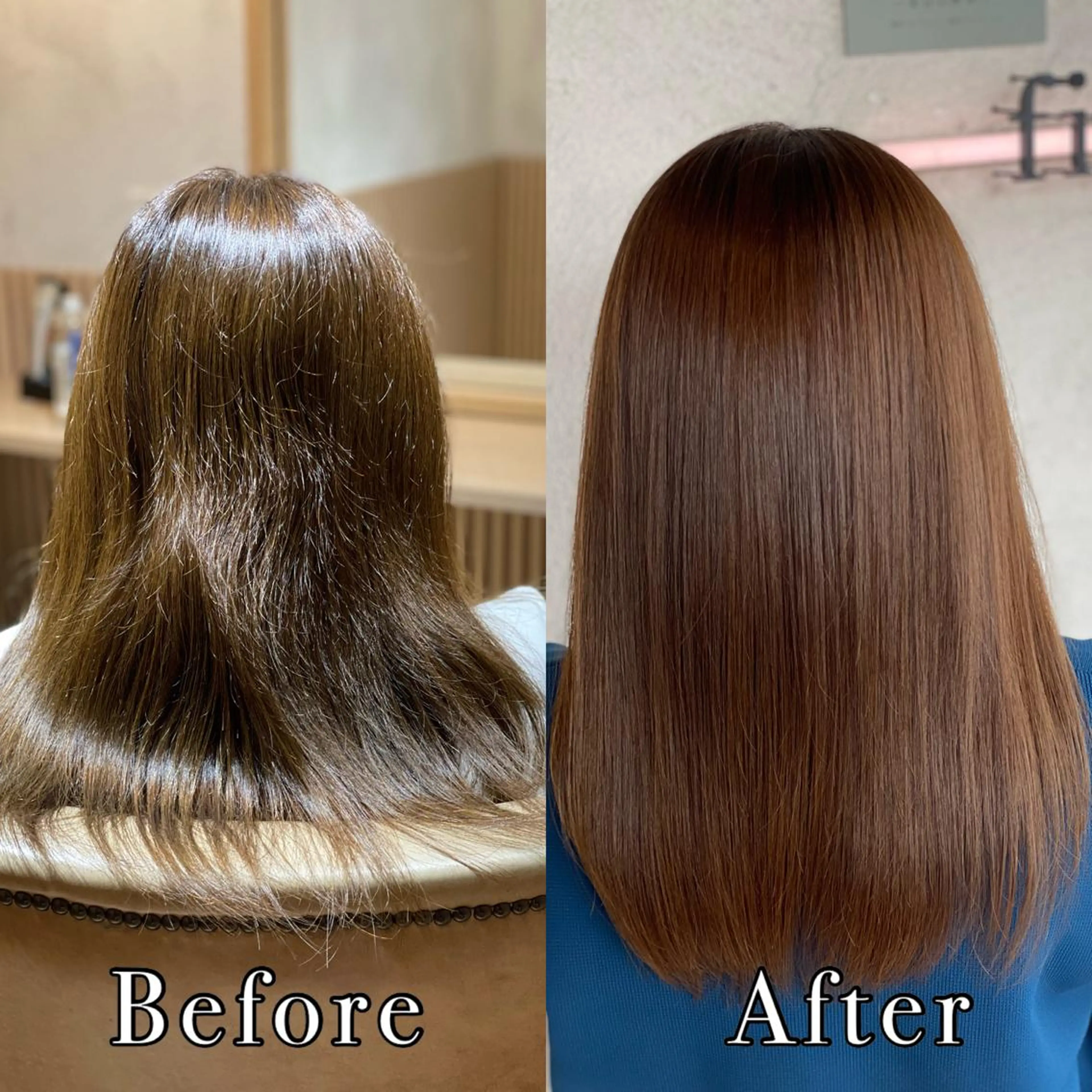 セミロング 髪質改善　field チカモリ　ヒカルのヘアスタイル