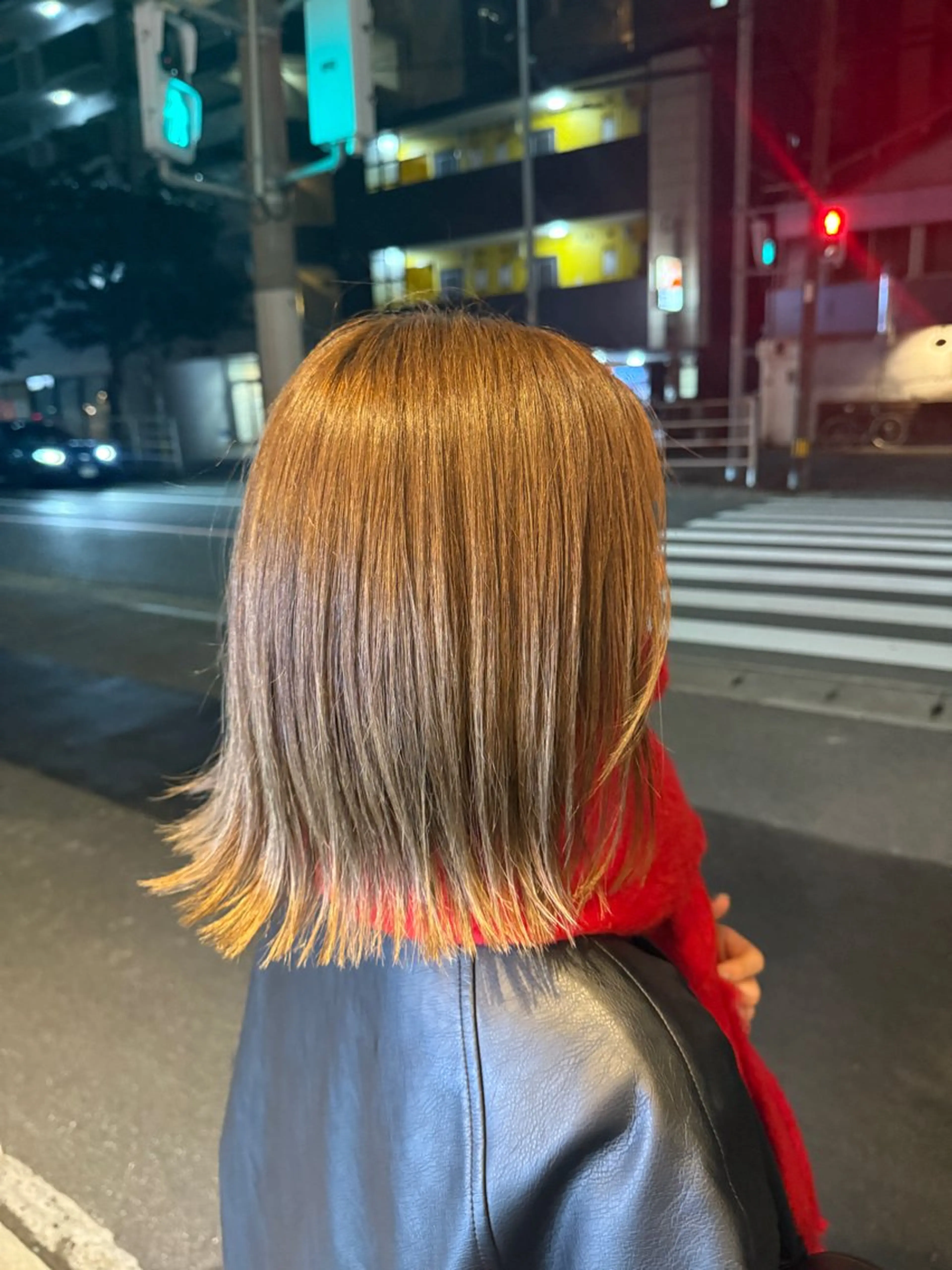 ショート ボブ 外ハネヘア カット オリーブ🫒レイヤー /平尾/りの‎🤍のヘアスタイル