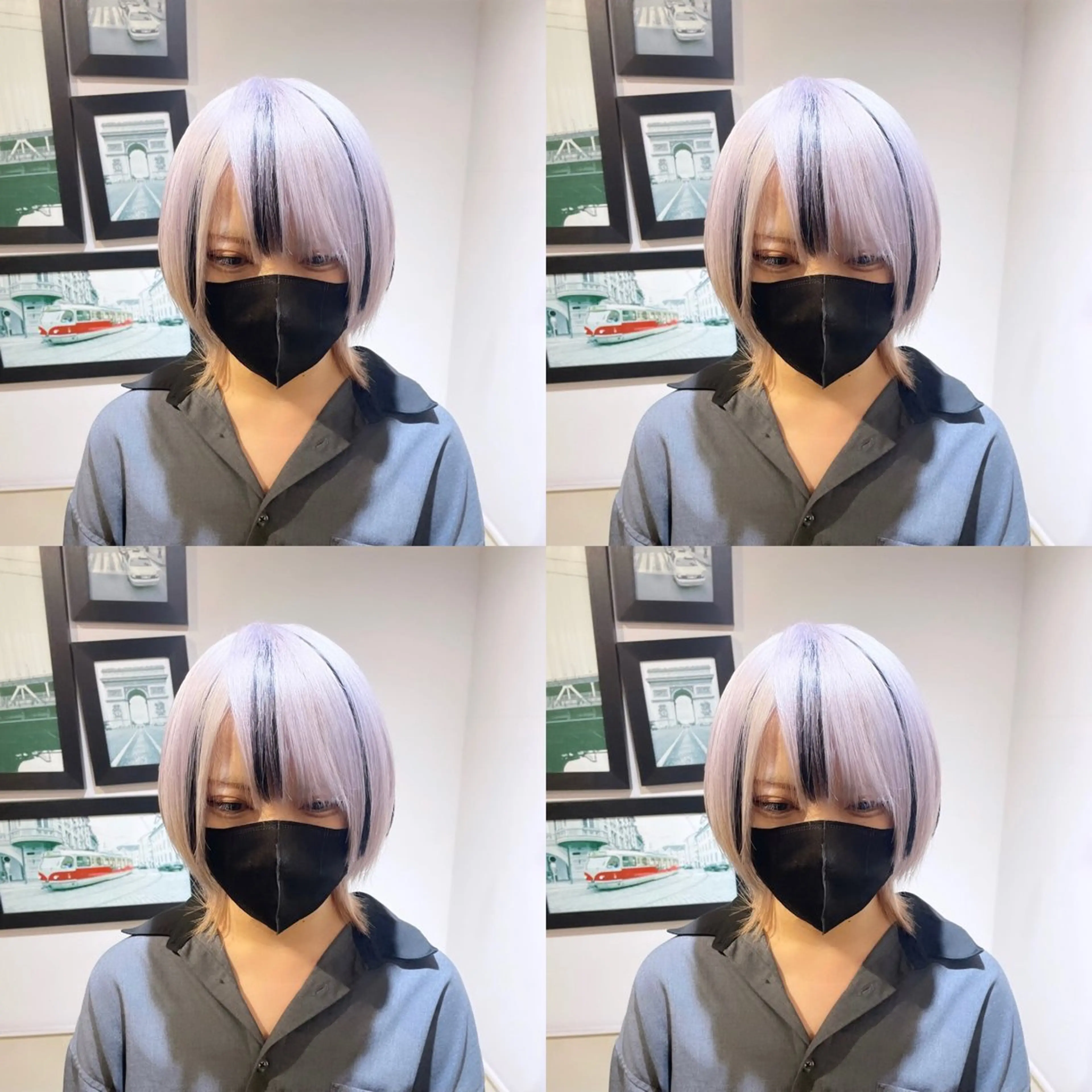 ショート カラー エクステ 🌟トップデザイナー 高橋🌟のヘアスタイル