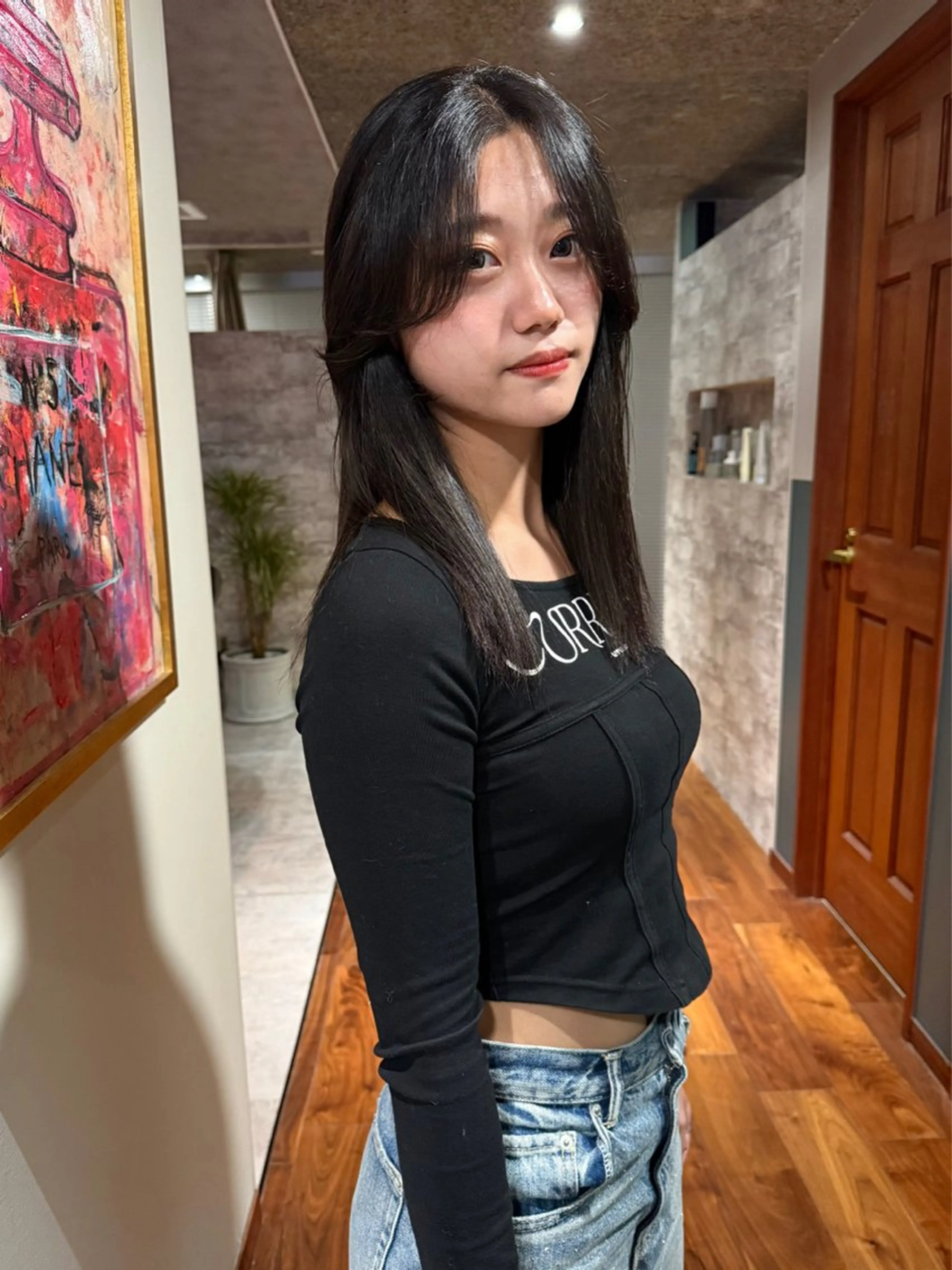 セミロング カラー カット ヘアカラー トリートメント mai / linoah˚✧のヘアスタイル