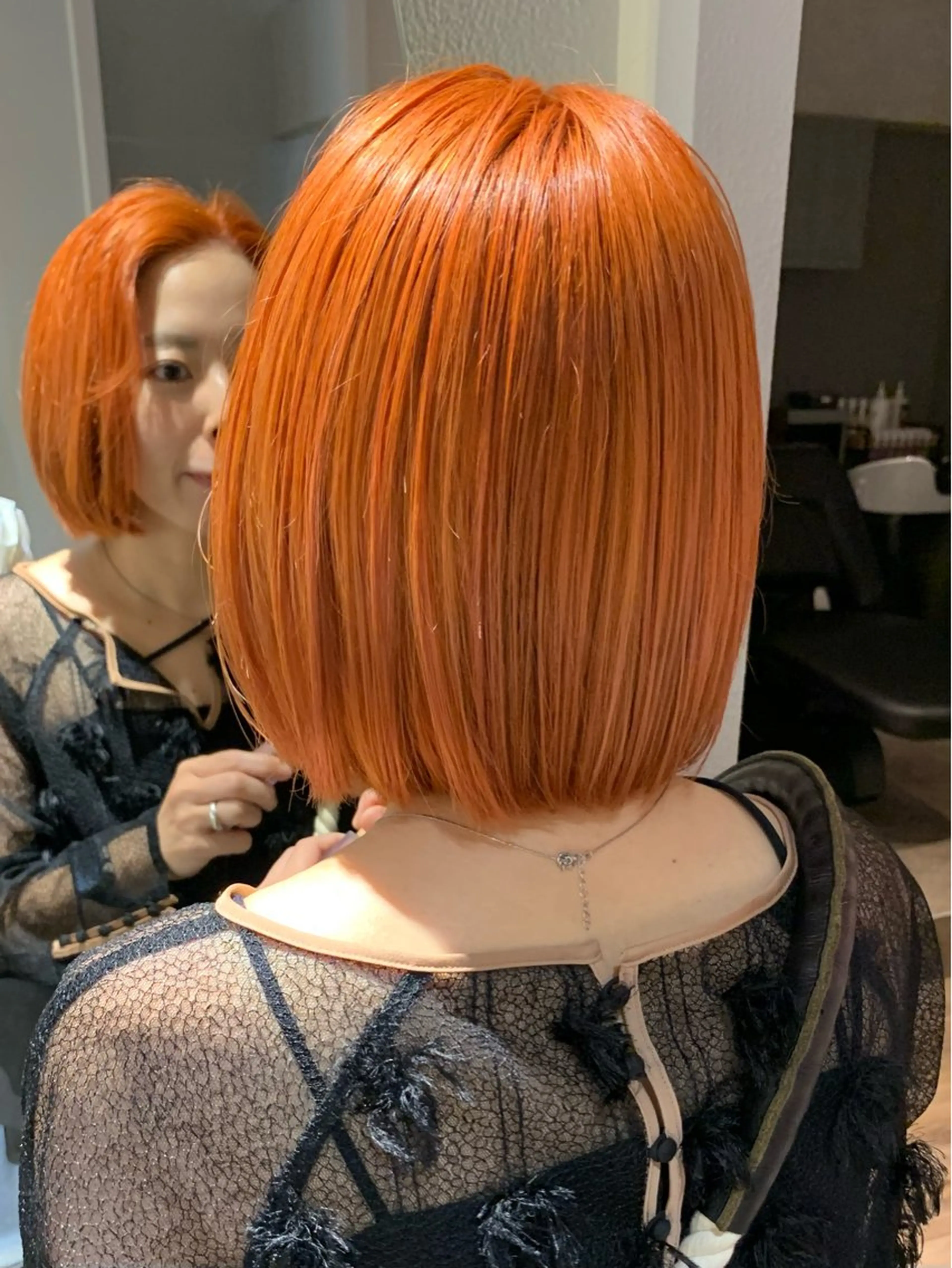 ミディアム カラー ヘアカラー ブリーチ/アレンジ 天満/chihiroのヘアスタイル