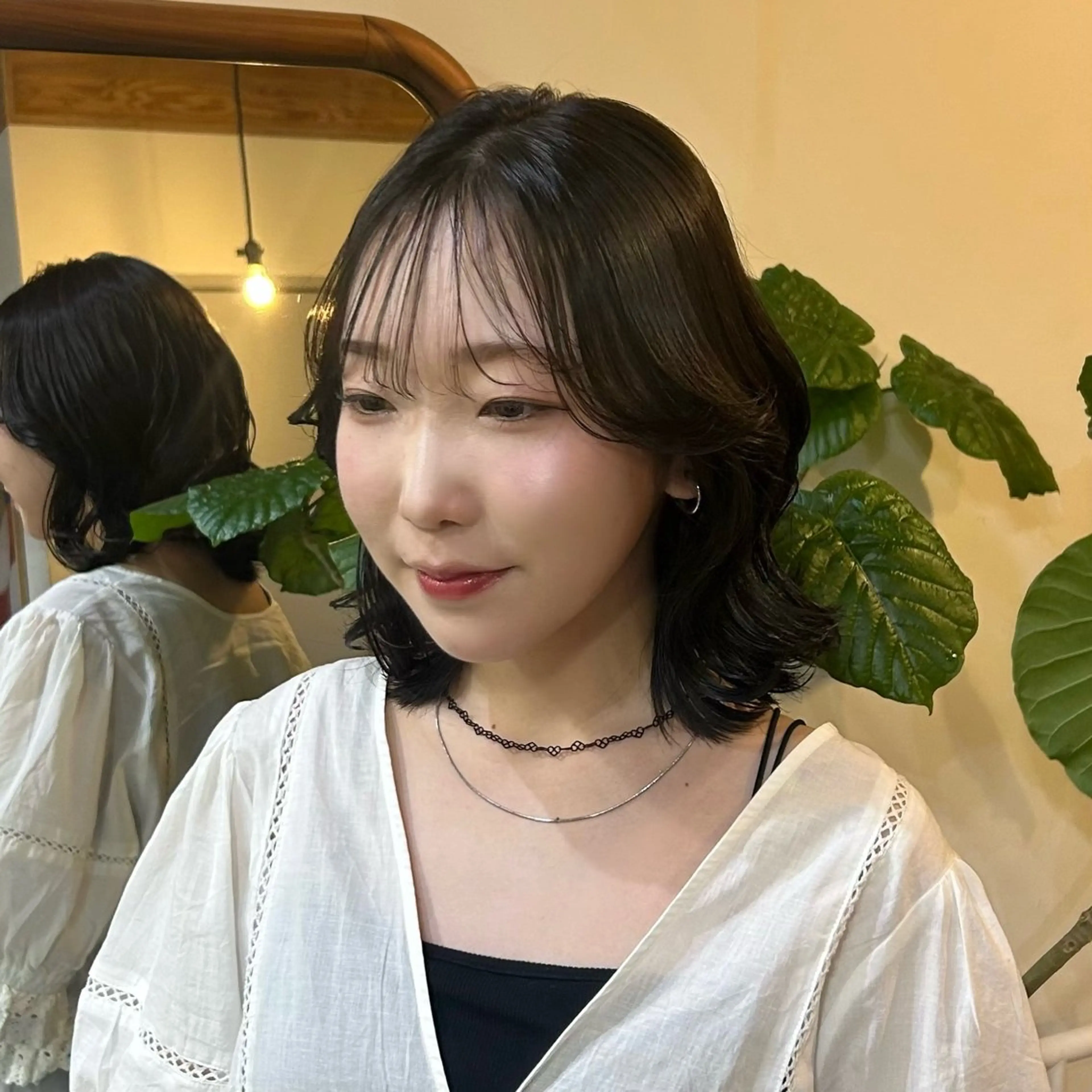 ミディアム カラー ヘアカラー MUKU 市川 莉花のヘアスタイル