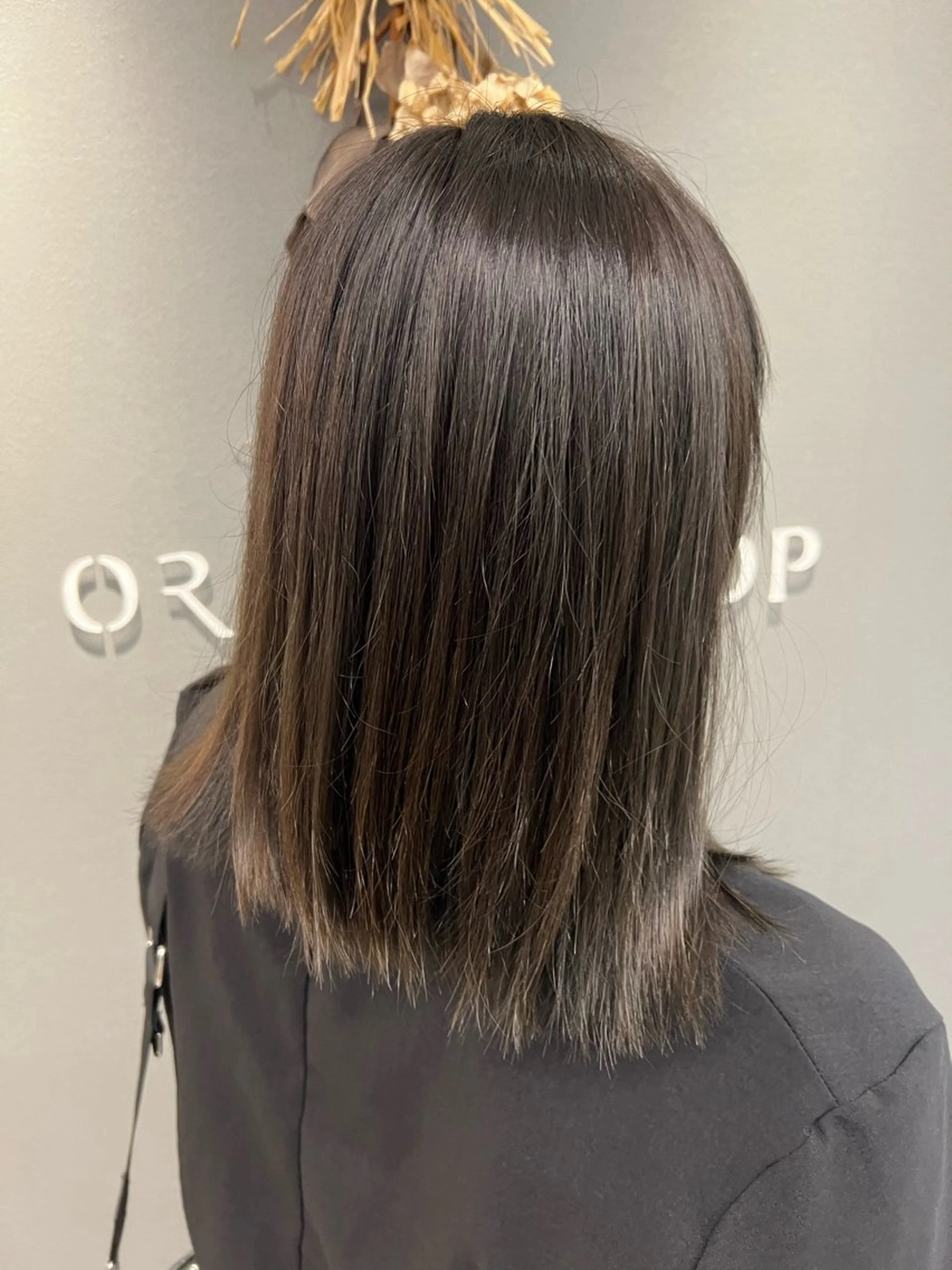 ミディアム カラー 巻ける美髪矯正/ 韓国ヘア/yutaのヘアスタイル