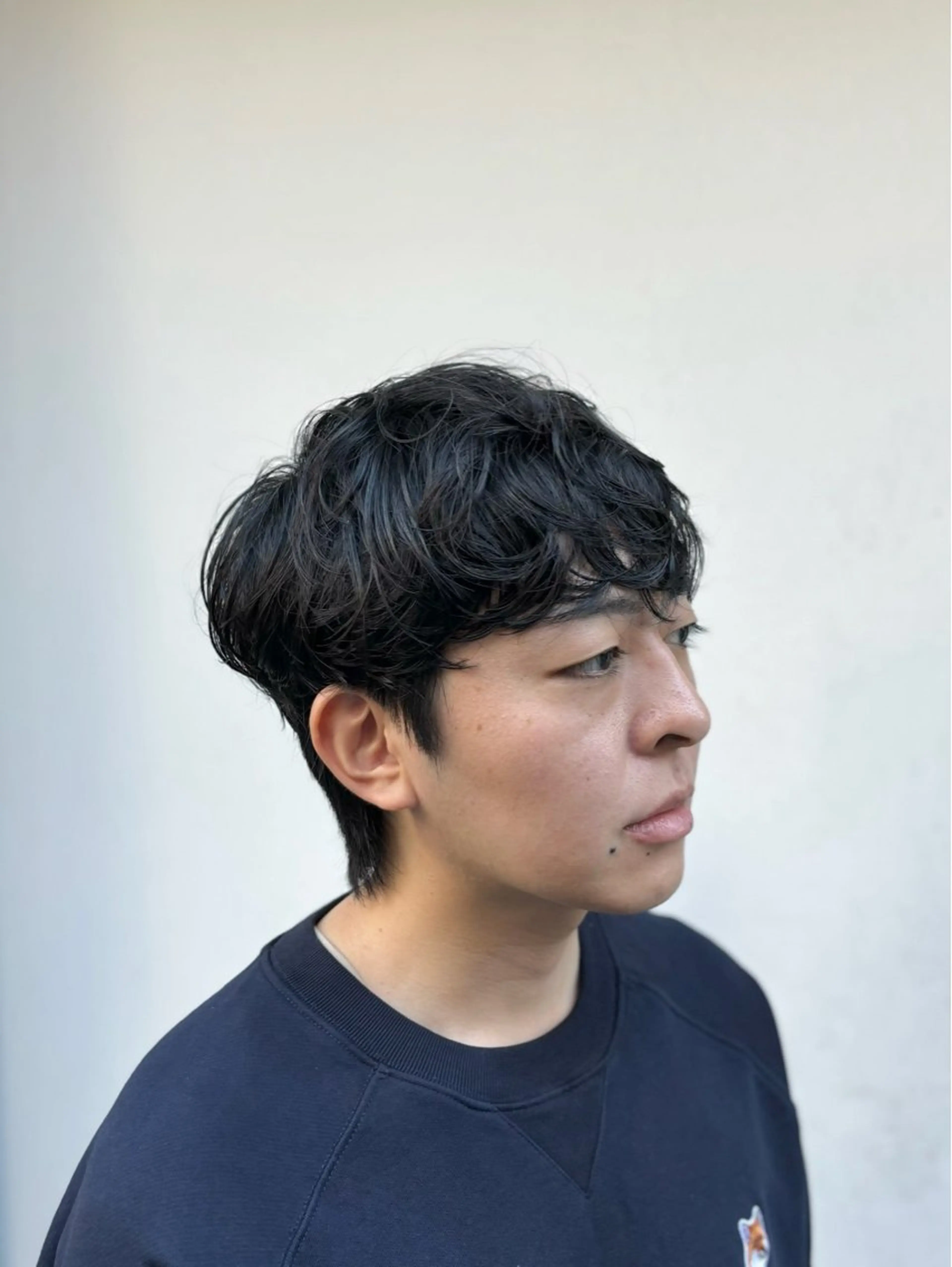 ショート パーマ メンズ カット パーマ 韓国メンズヘア/ ダウンパーマ/歩夢のヘアスタイル