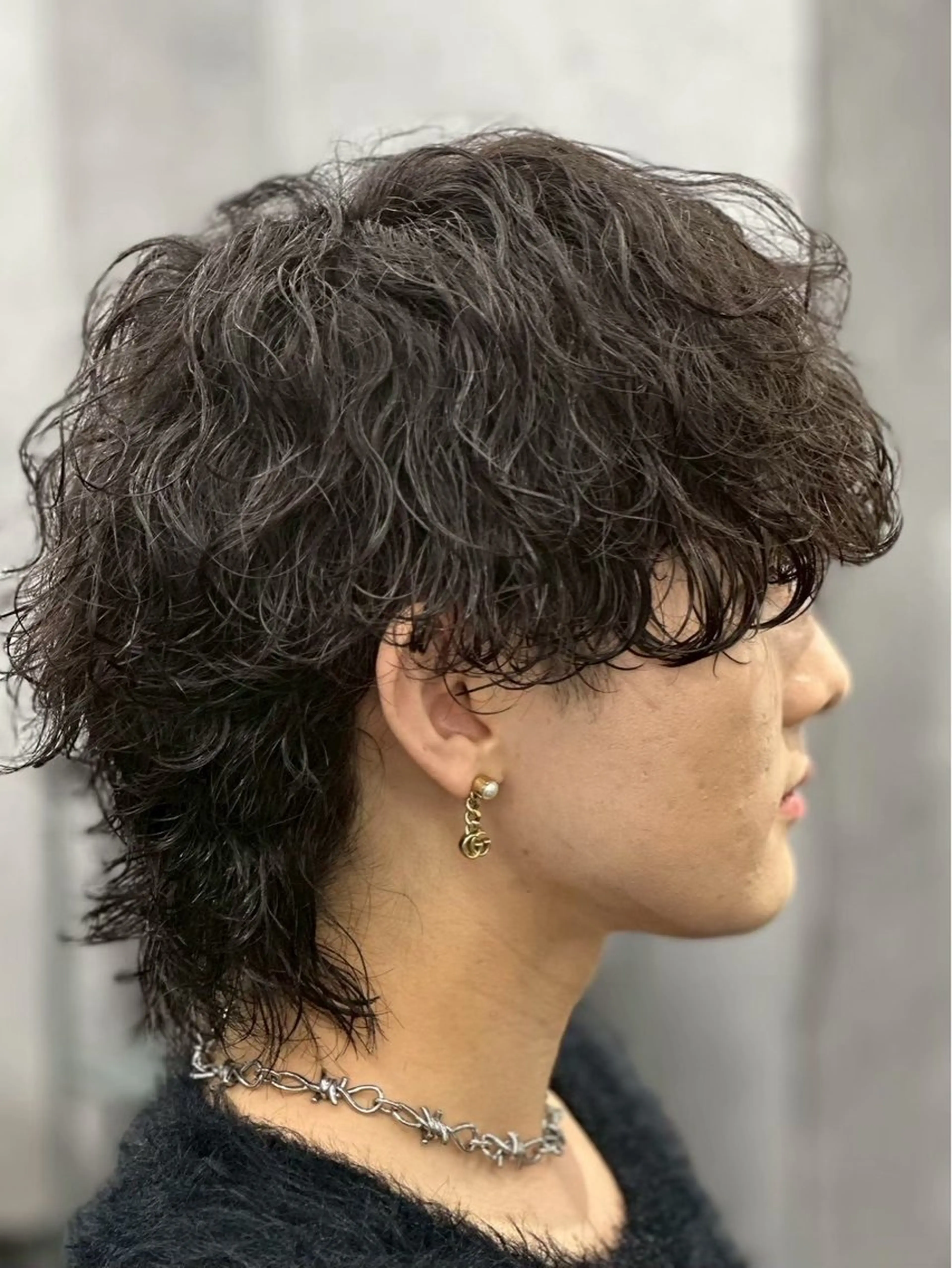 セミロング パーマ メンズ カット パーマ 💈メンズ特化💈 barberコウヨウのヘアスタイル