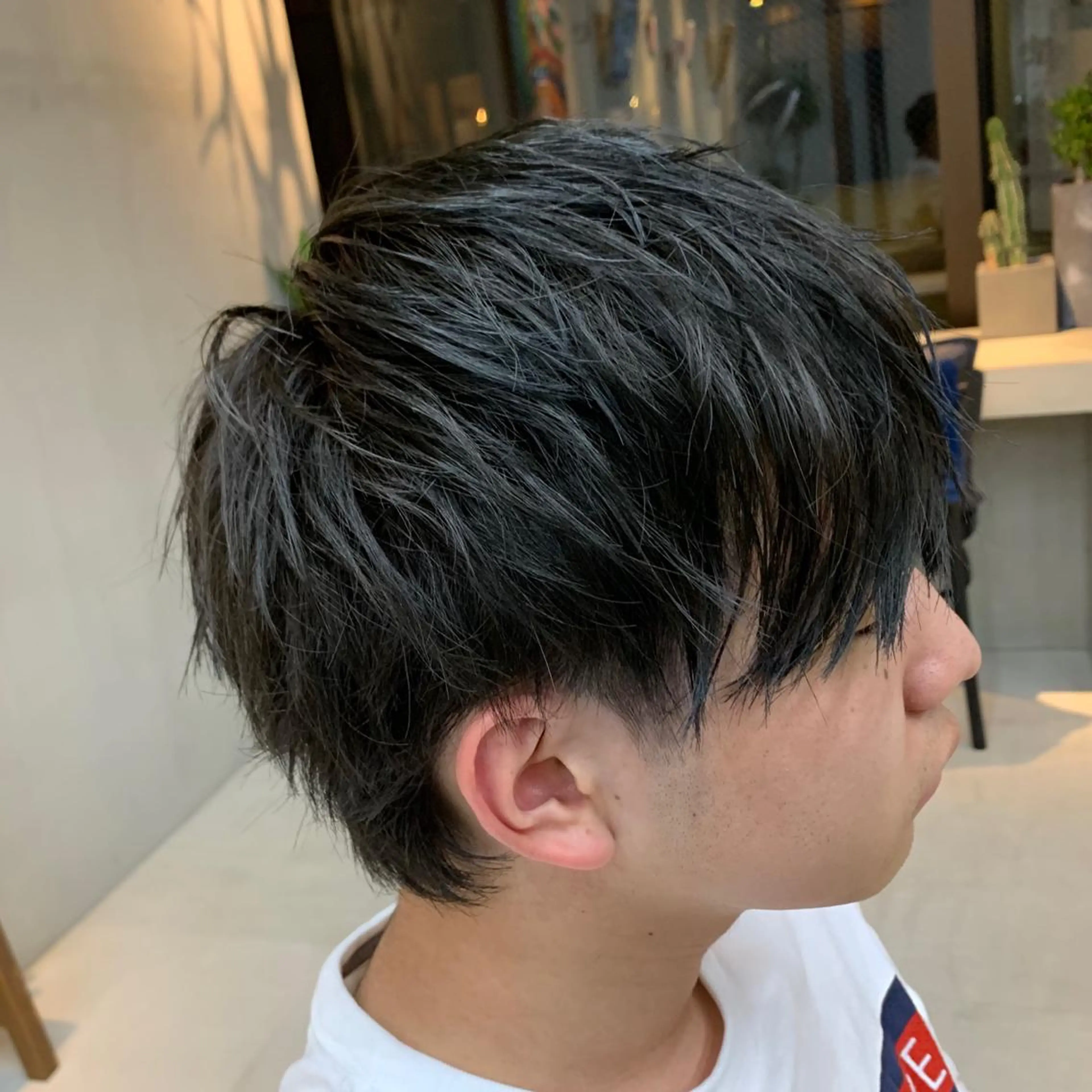 ショート カラー パーマ メンズ mee.urawa所属・似合わせショート×透 明感/やじまたかしのヘアスタイル