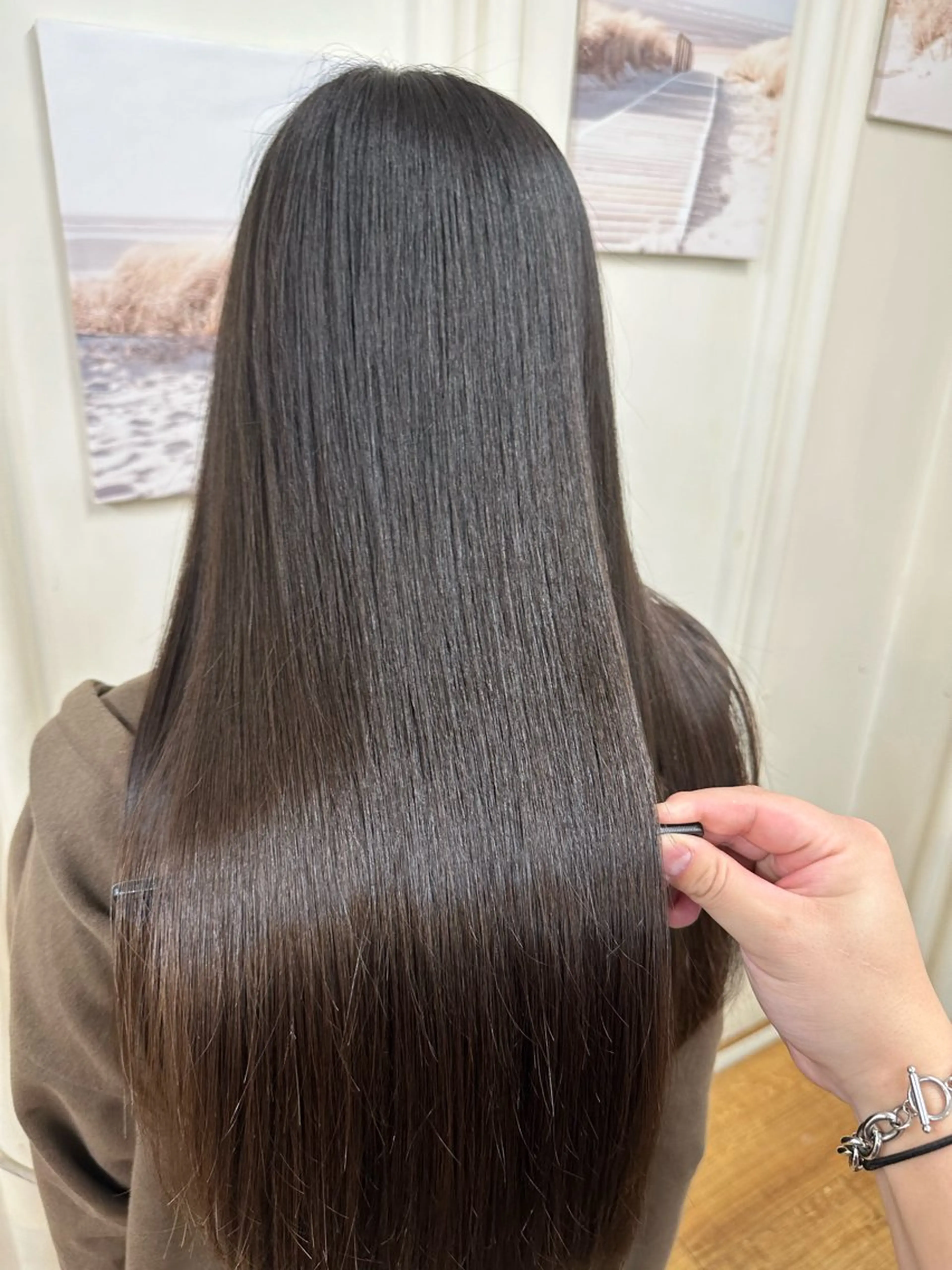 ロング カラー 髪質改善 カット ヘアカラー トリートメント 髪質改善/レイヤー ストウシンゴのヘアスタイル