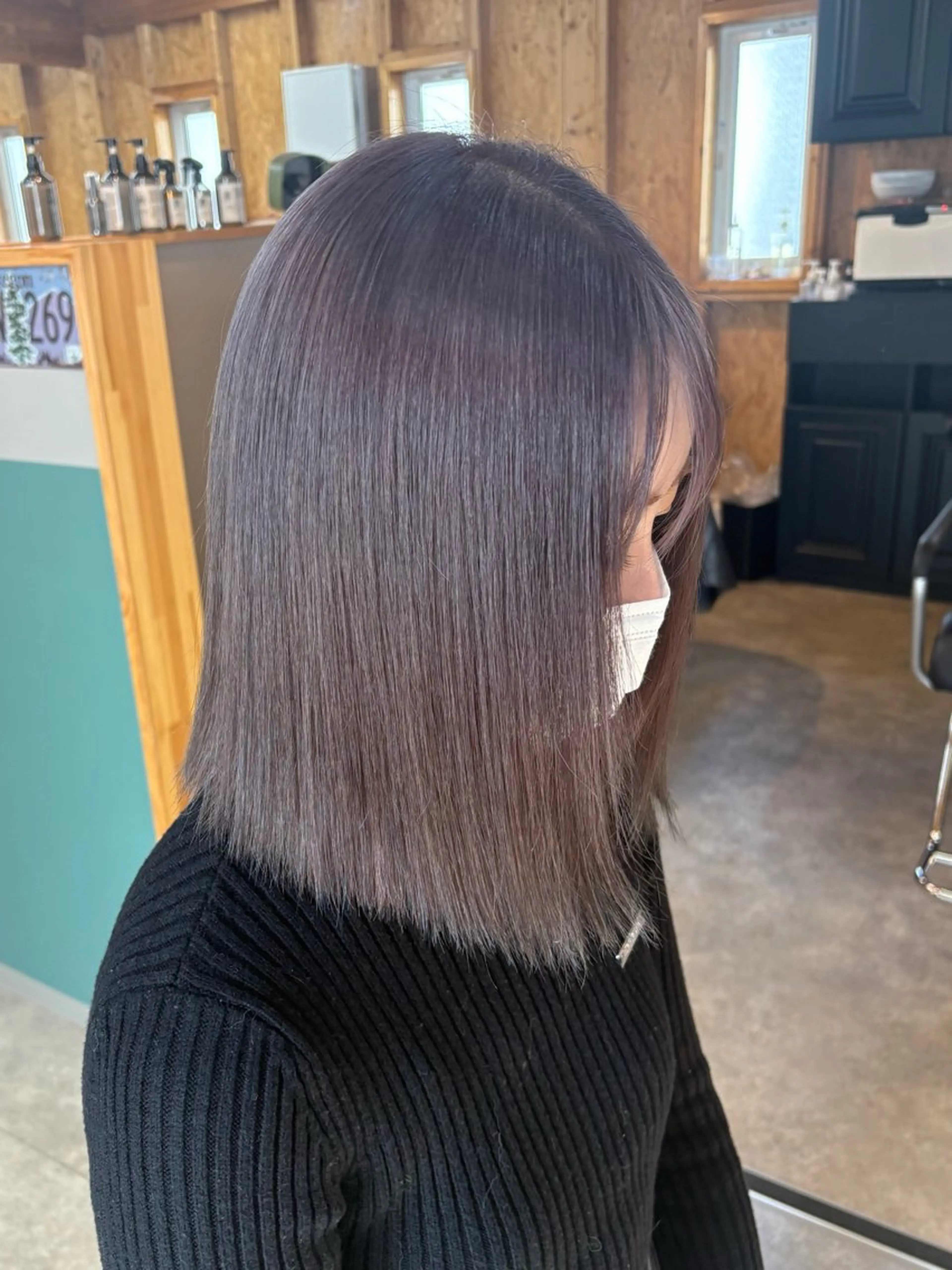 カラー ヘアカラー トリートメント まろみ暖色× chia🕯のヘアスタイル