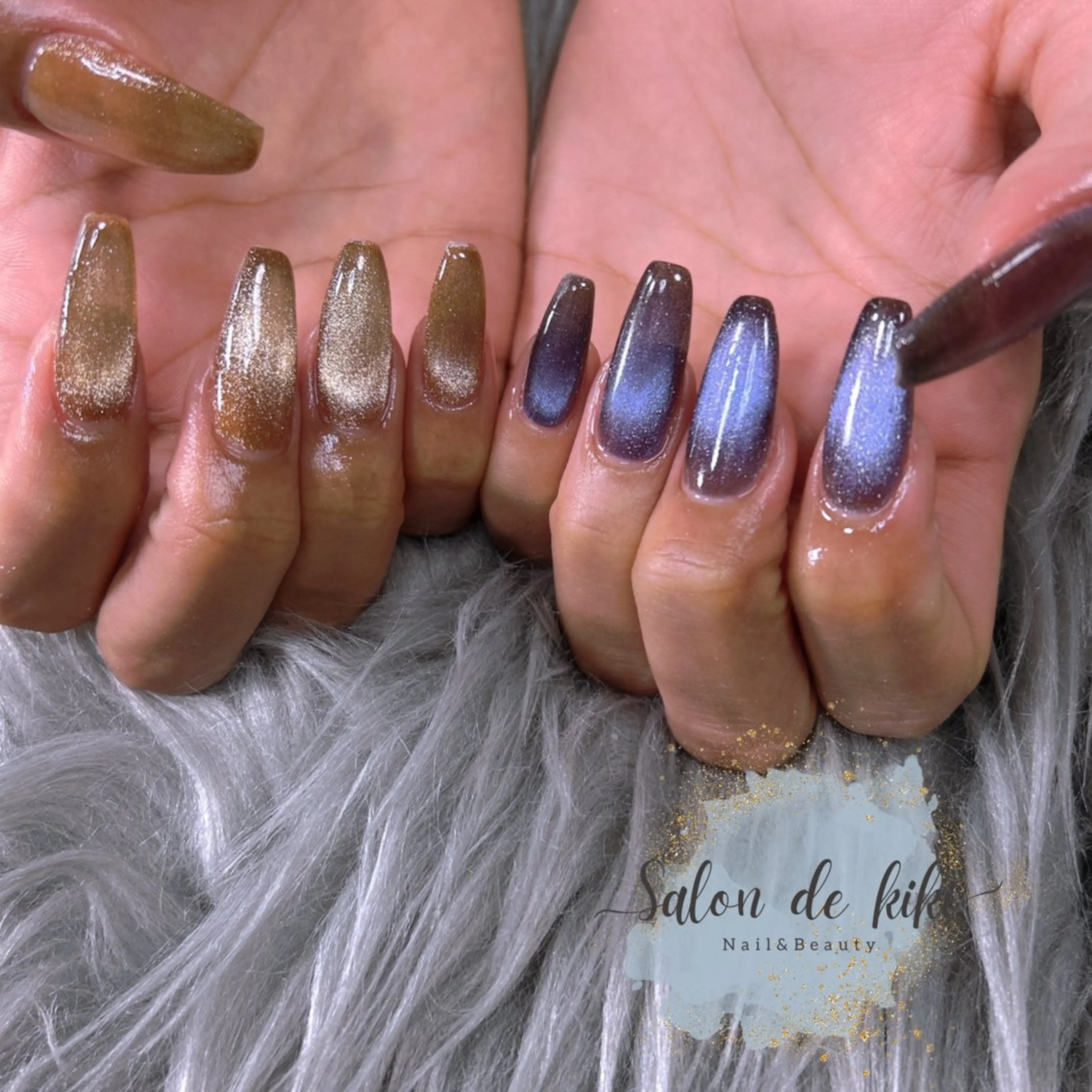 マグネットネイル🤍オフ込みの写真