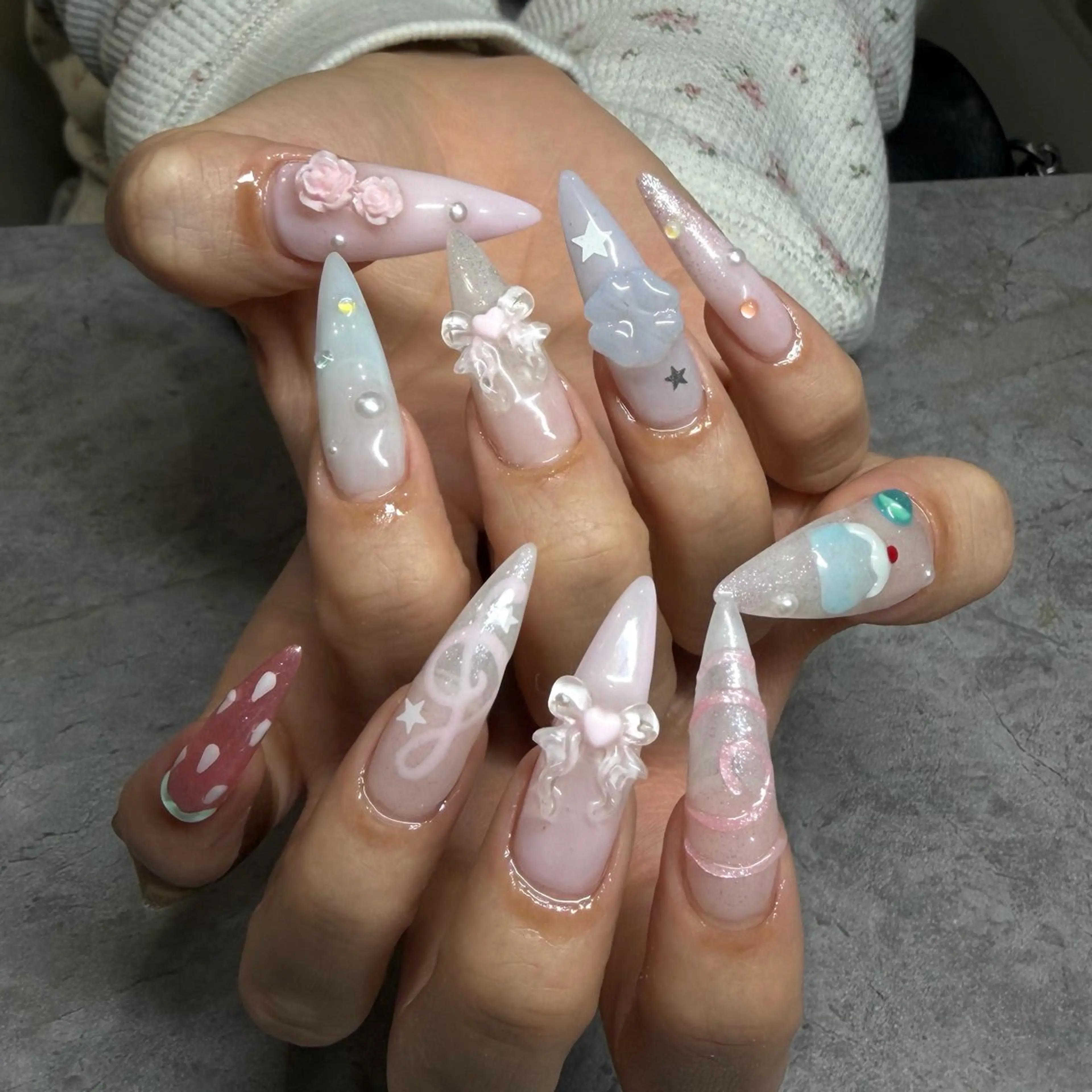 ネイル ハンドネイル IROHA NAIL Kurumi🪽🫧のネイルデザイン
