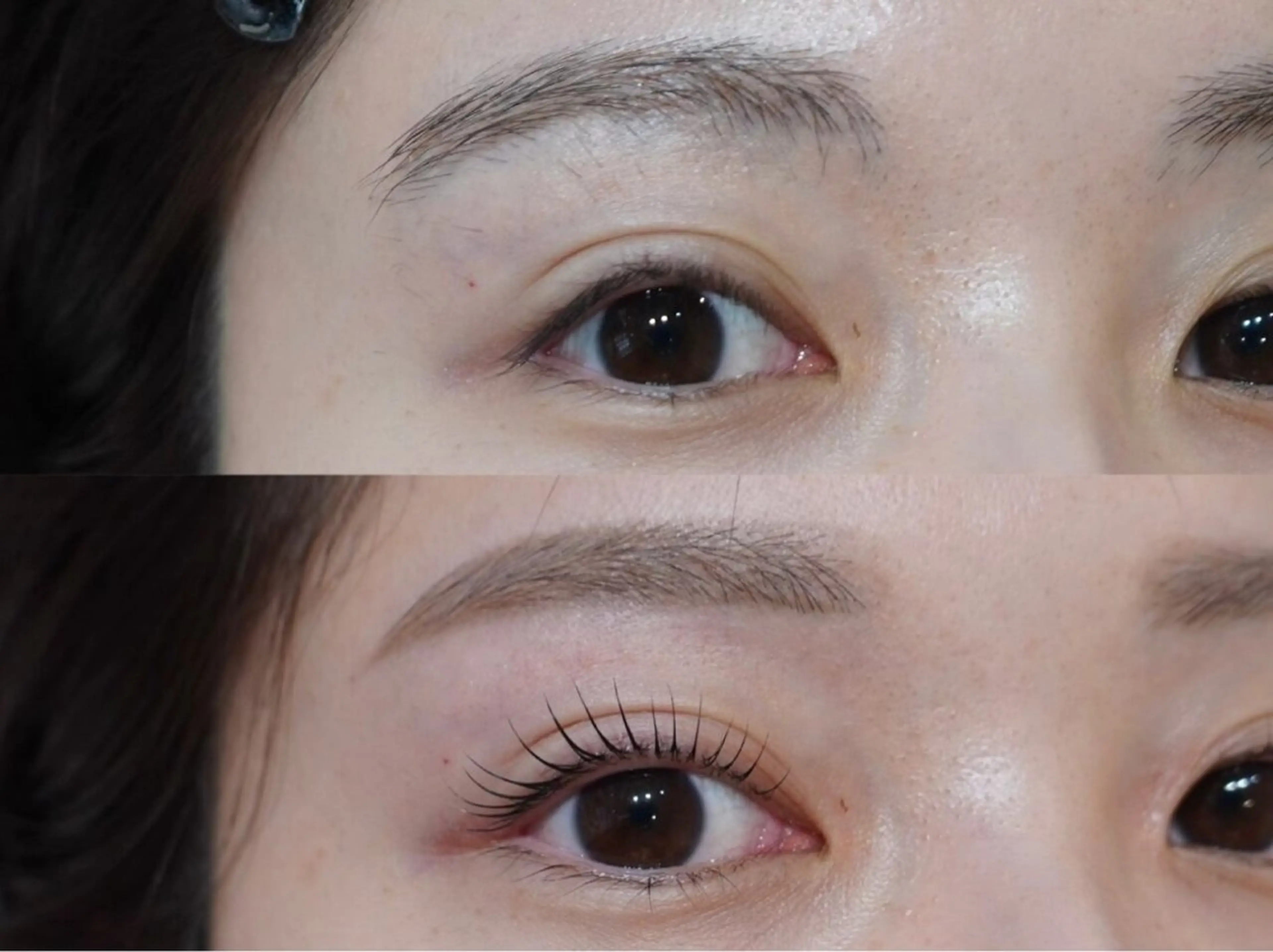 【当日予約限定】眉毛スタイリング+まつげパーマ 撮影モデルの写真