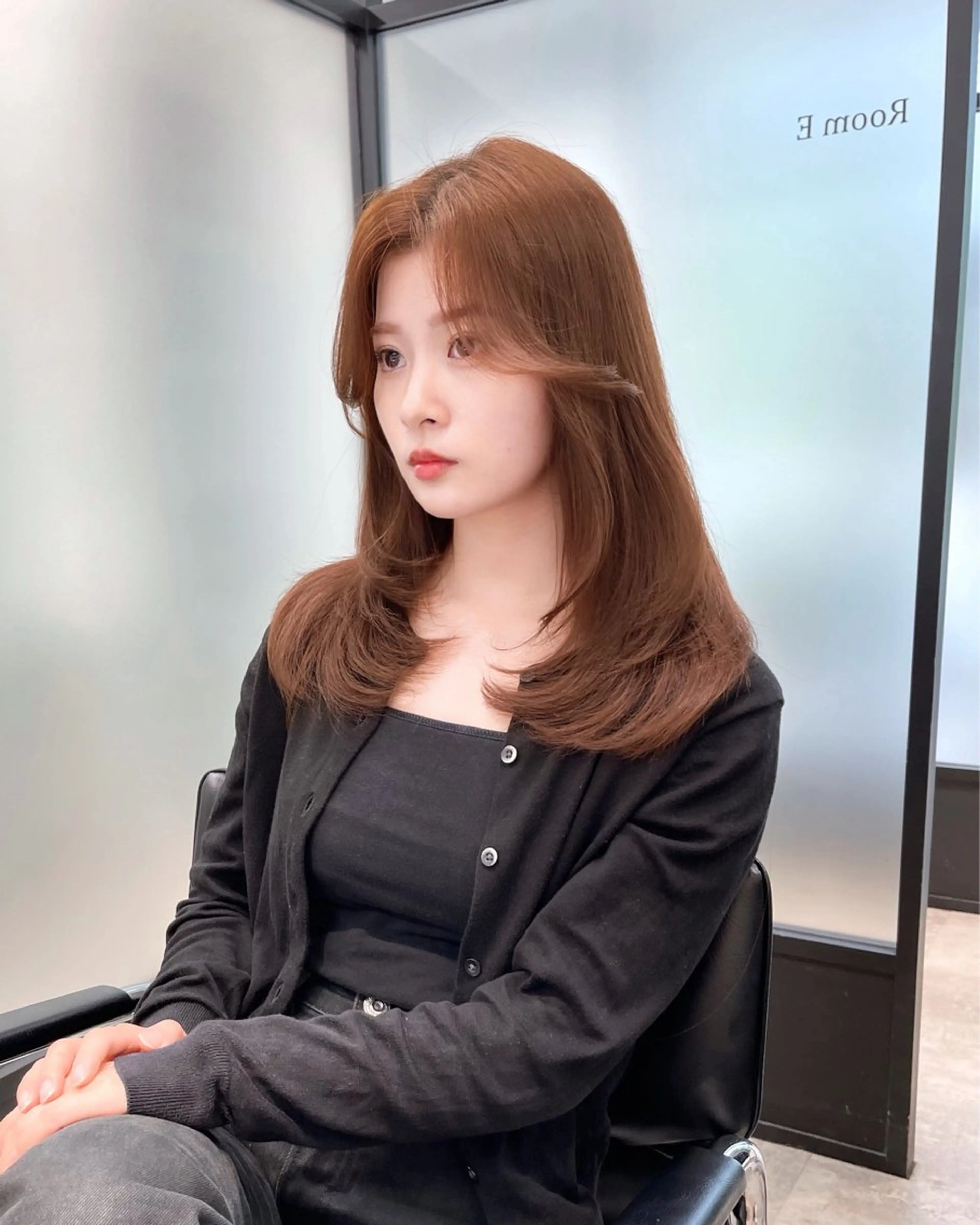 カラー カット ヘアカラー トリートメント 韓国レイヤーカット 髪質改善▫️水野有真のヘアスタイル