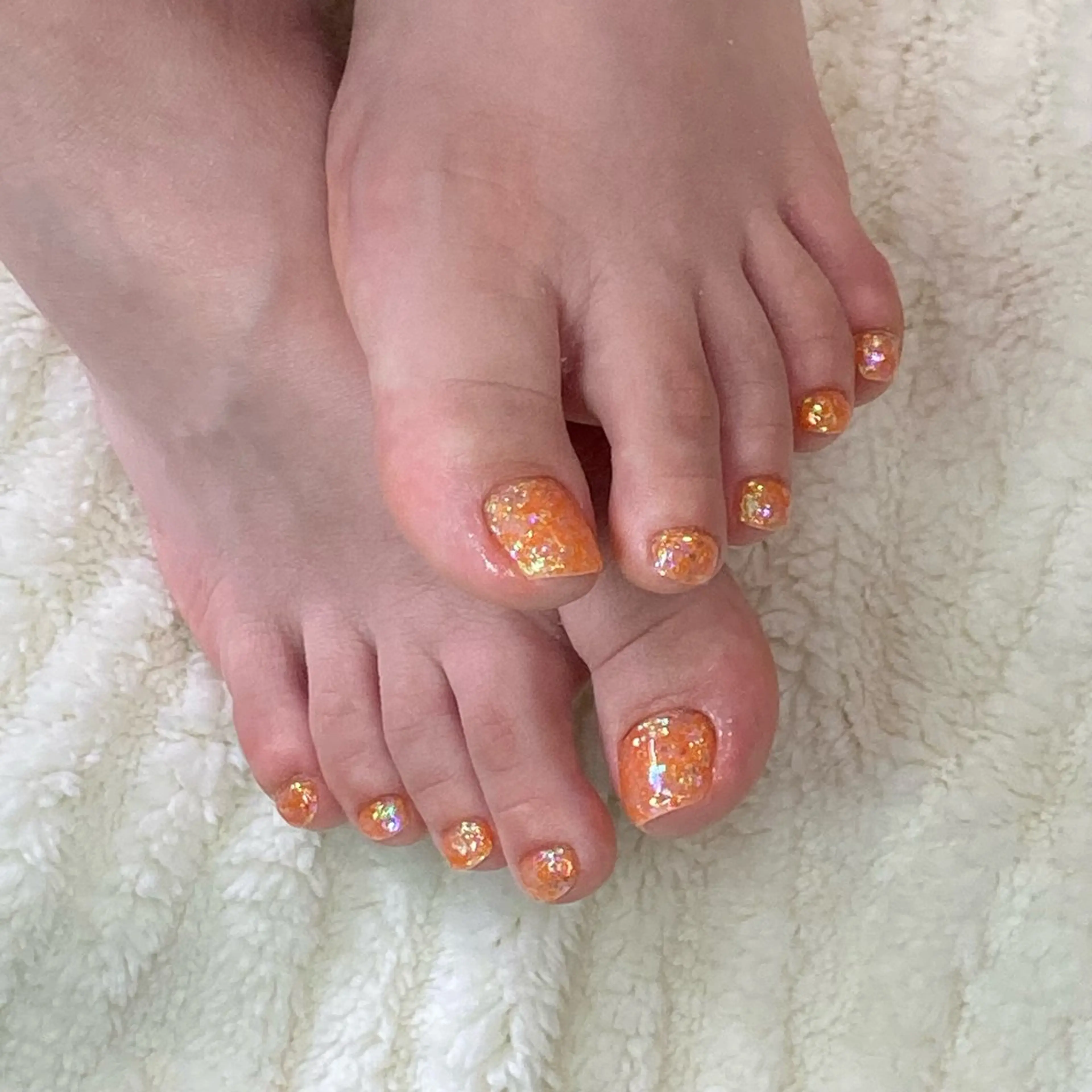 ネイル ラメ(グリッター) フットネイル nail salon　share所属・Share wakanaのネイルデザイン