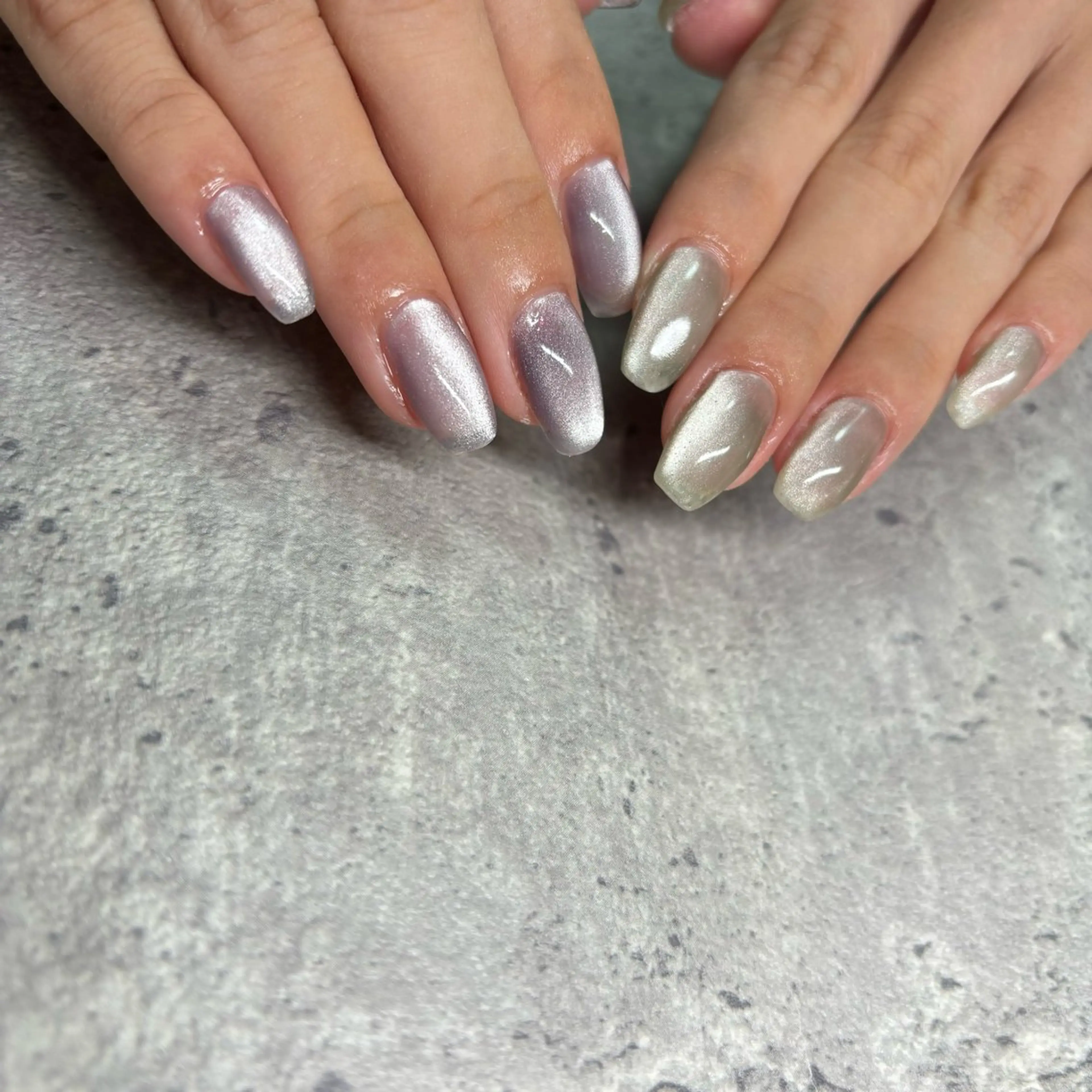 ネイル マグネットネイル ハンドネイル RE💟N.NAIL ラテン系お姉さんのネイルデザイン