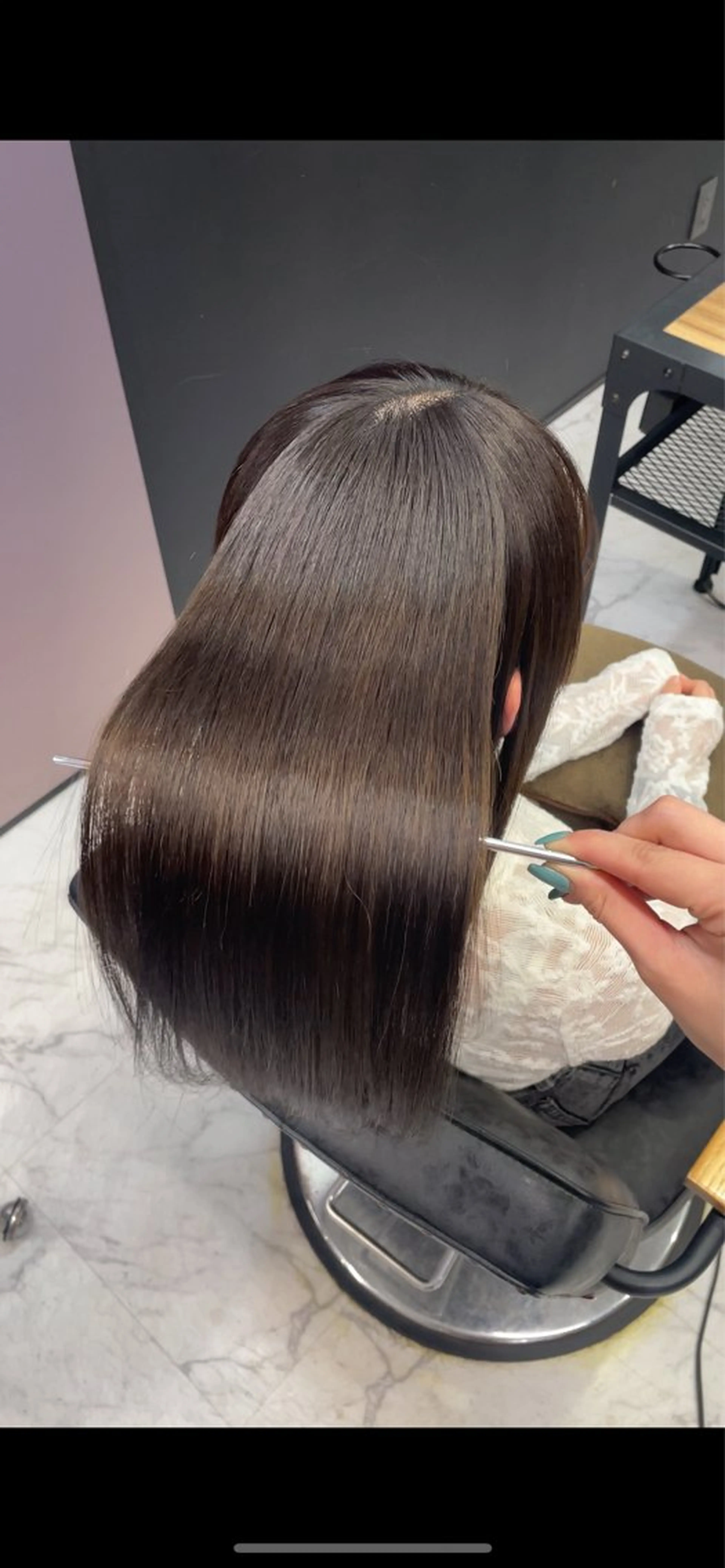 ロング 縮毛矯正 トリートメント RAF TOKYO 2nd 今泉店所属・RAF KAEDEのヘアスタイル