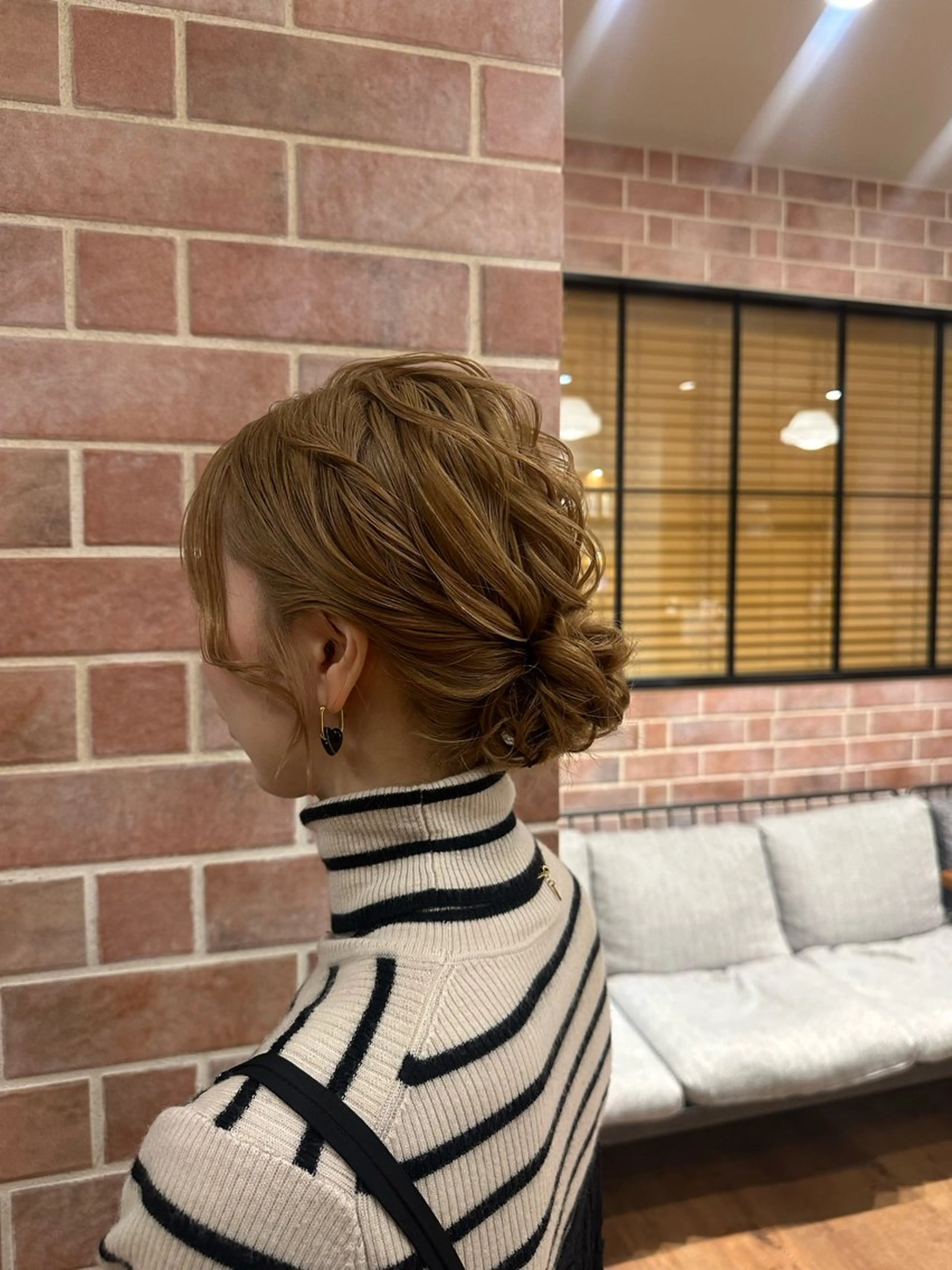 ミディアム ヘアアレンジ ヘアセット 似合わせヘアセット/ 顔まわり/maasaのヘアスタイル