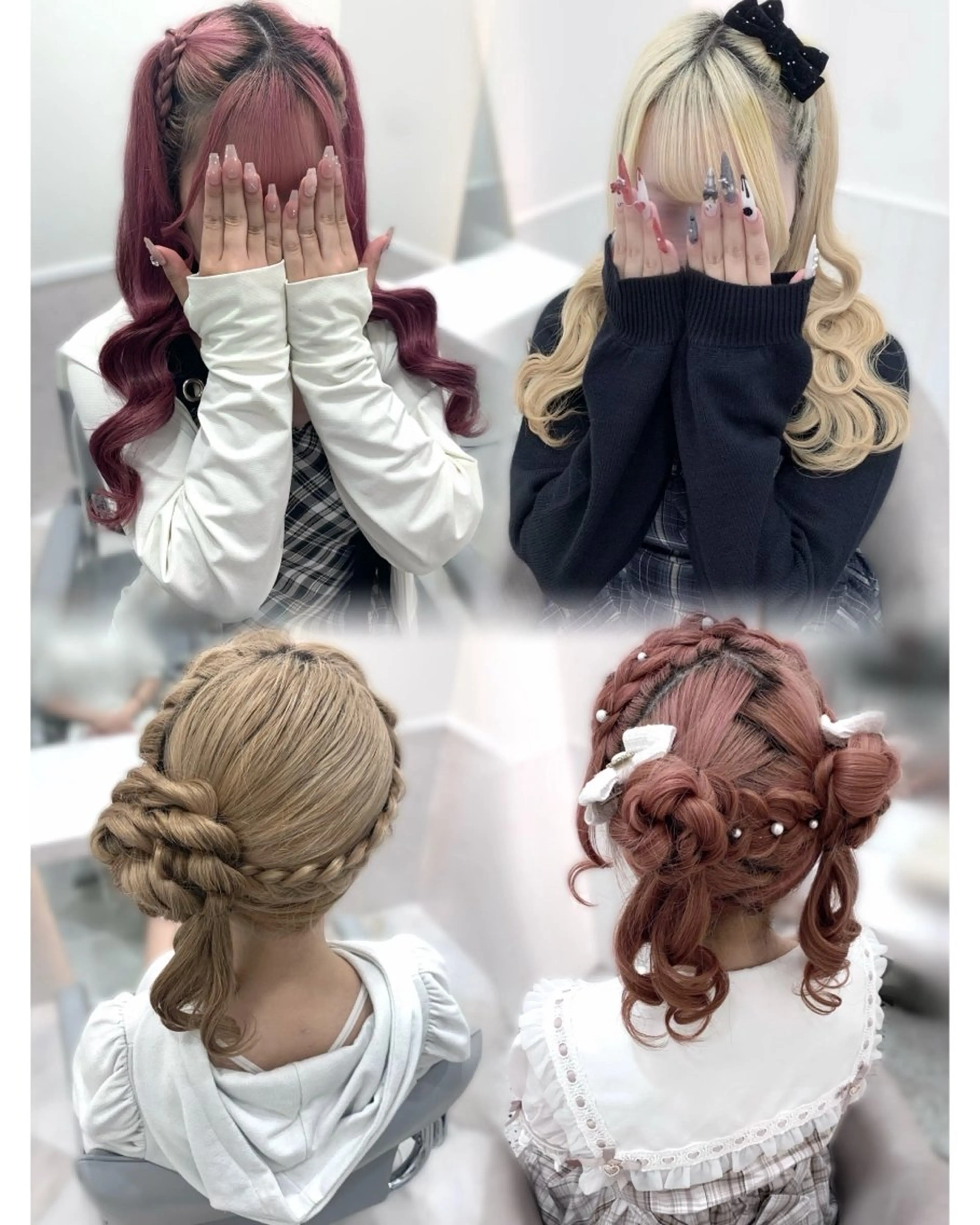 🎀平日限定ヘアアレンジ🎀推し活やイベント前に♡（土日祝＋1100円でインスタからご予約できます）の写真