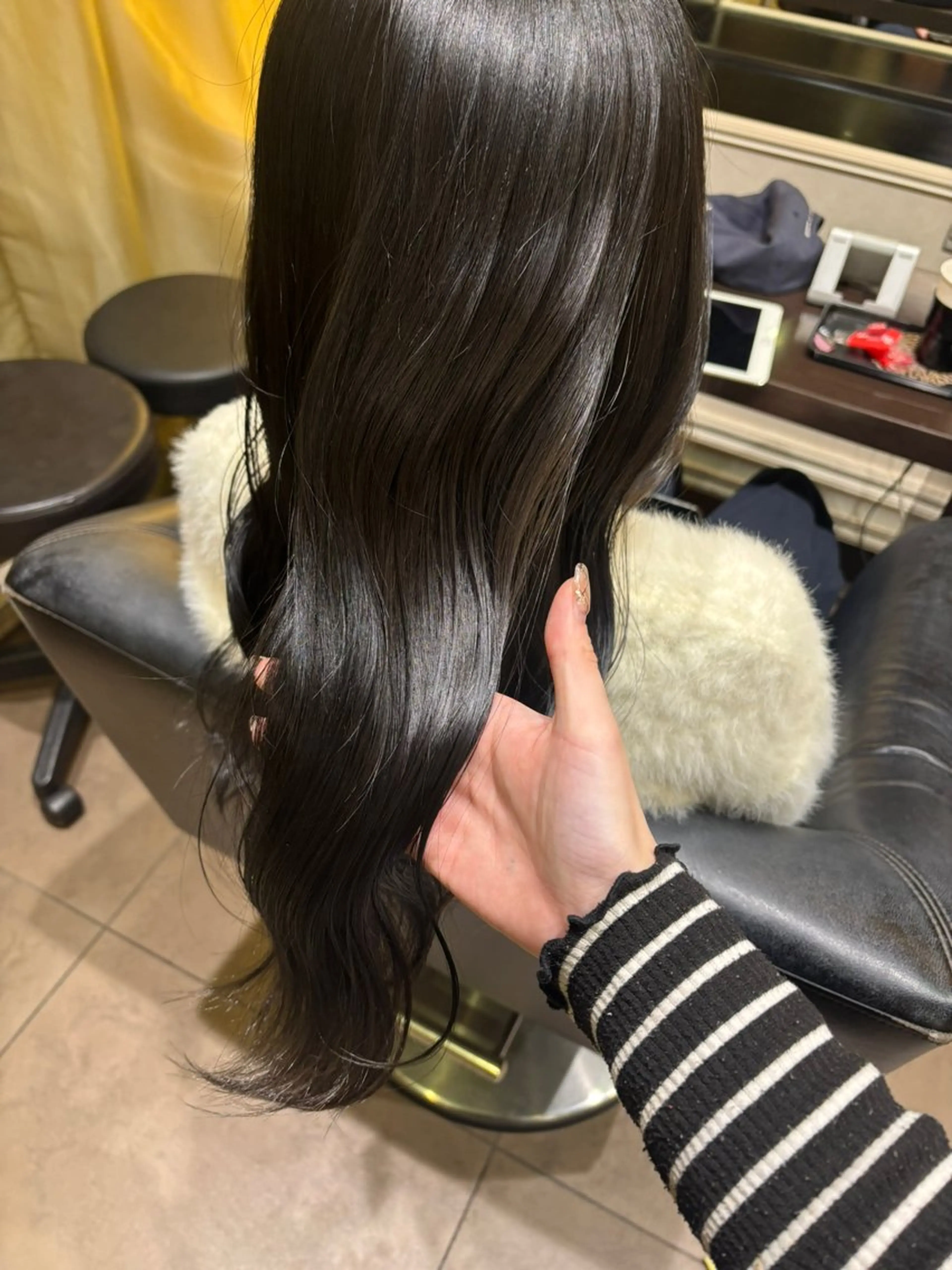 ロング カラー ヘアアレンジ rad心斎橋 airi۫ ꣑ৎのマツエク・マツパデザイン