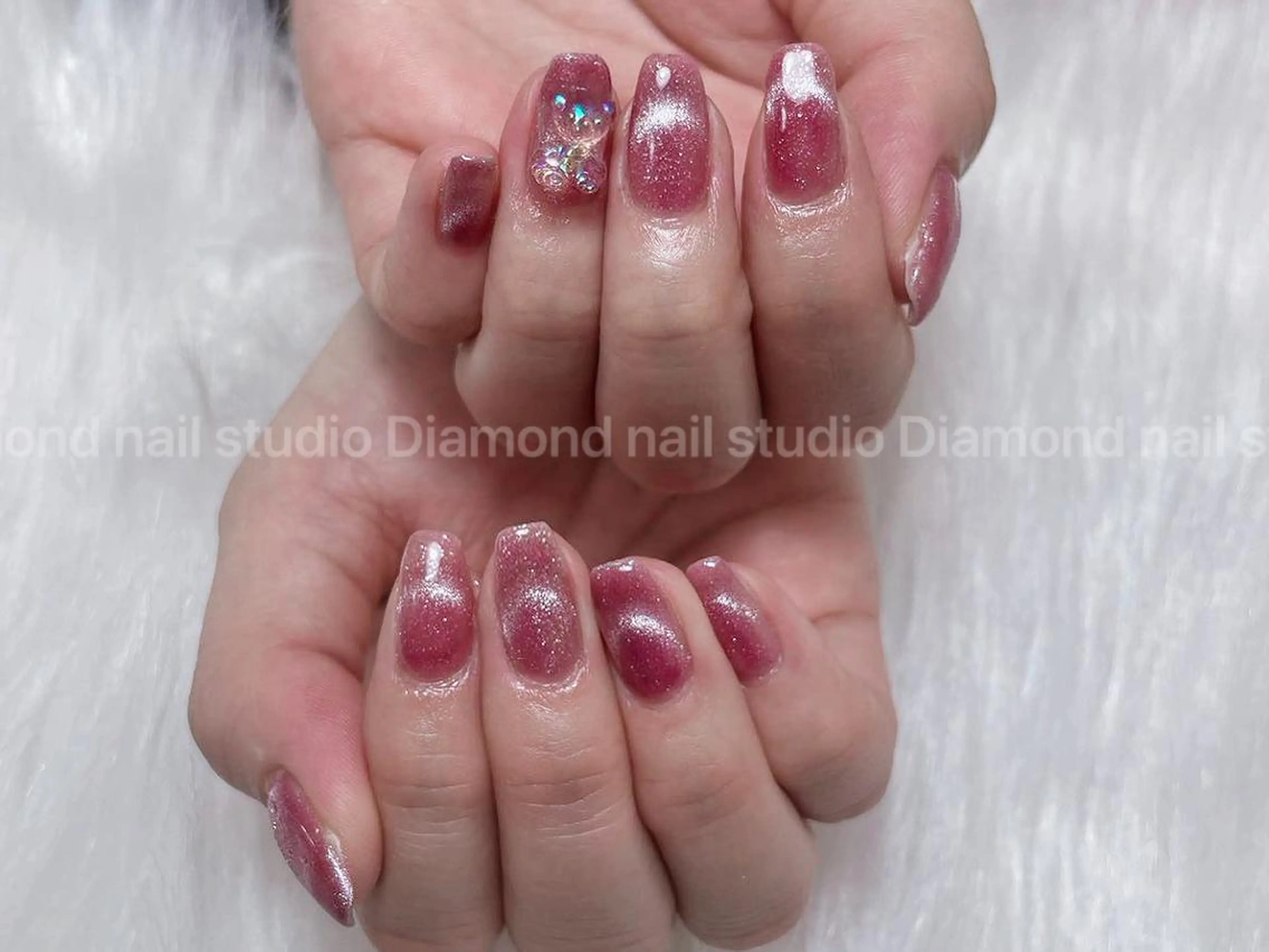 ショート Diamond 🚢のネイルデザイン