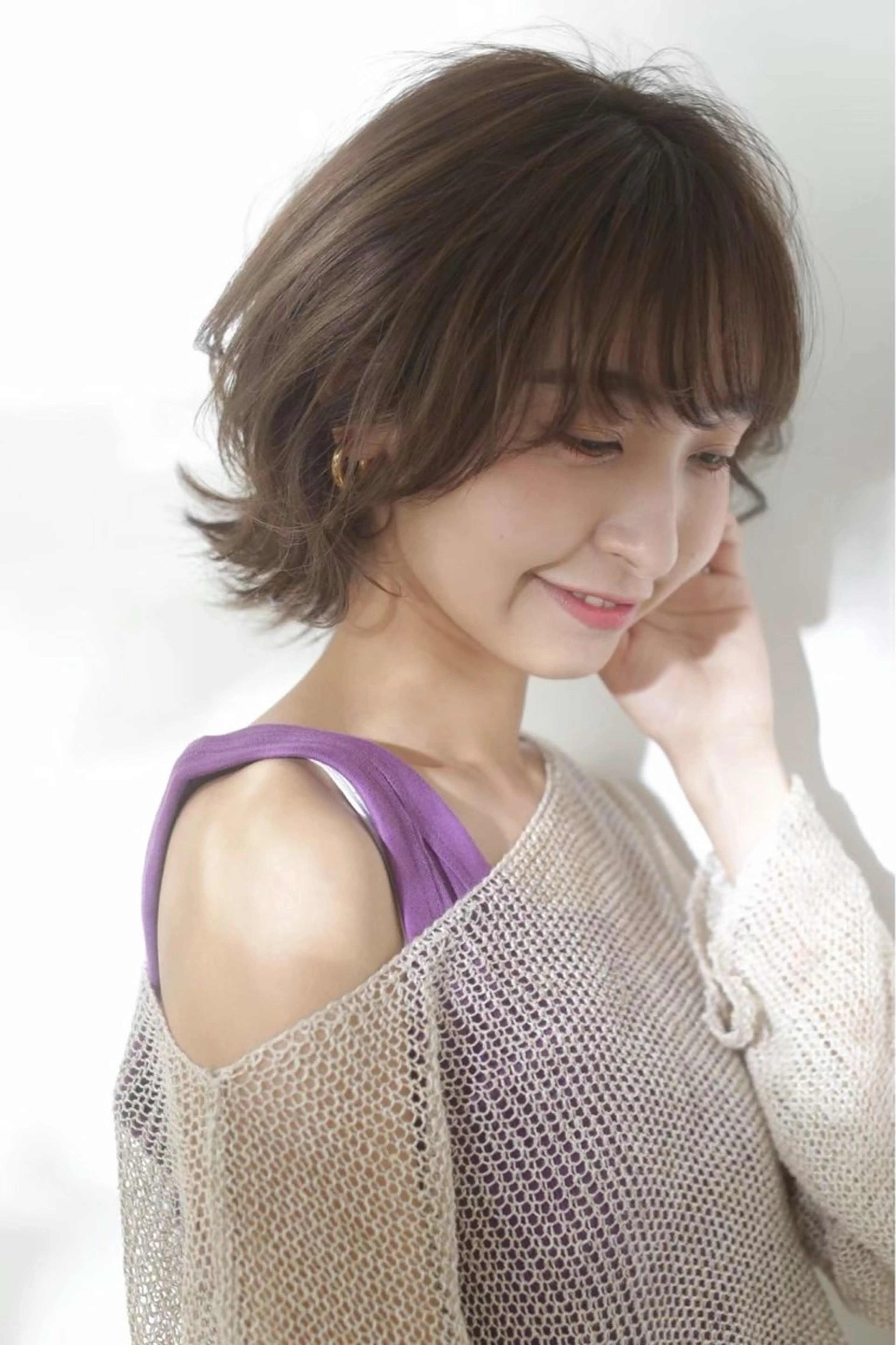 【ミディアムカット＋Aujuaトリートメント（3step）】　カット3センチ以上のみモデル様限定でトリートメント半額‼️の写真