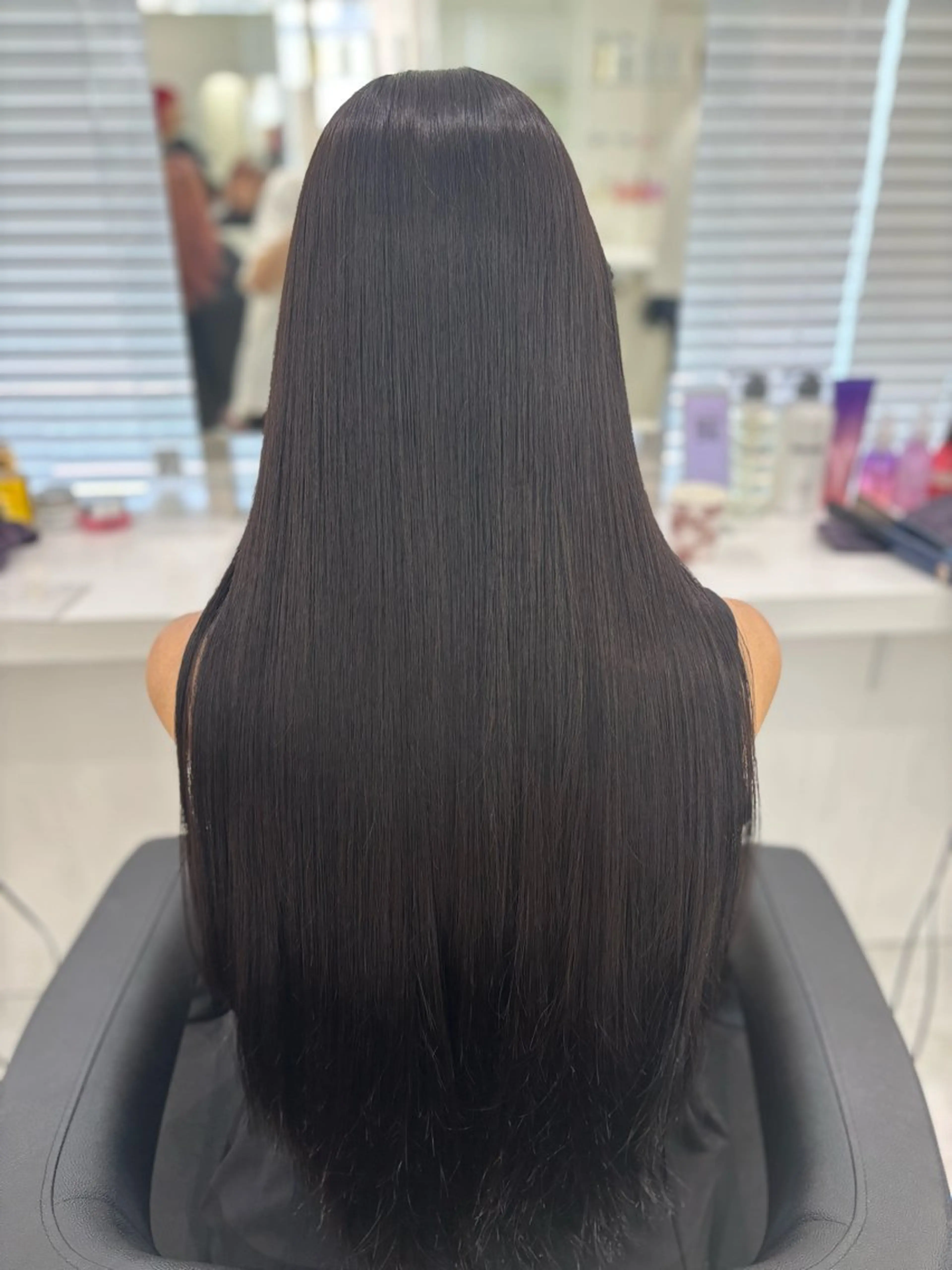 ロング カラー パーマ 髪質改善 縮毛矯正 ブリーチなし透明感 ×縮毛矯正🤍ユウのヘアスタイル